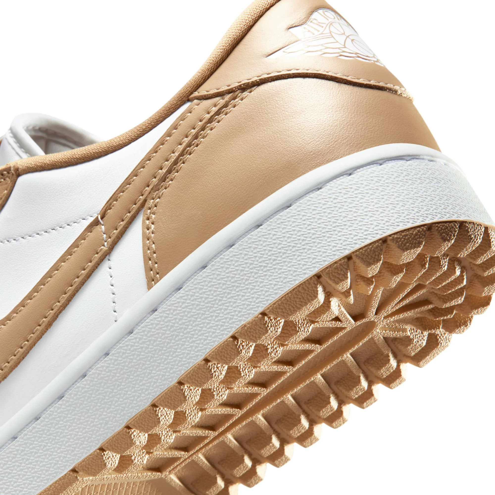 Air Jordan "1 Low Golf" Mens - White / Linen - Image 4