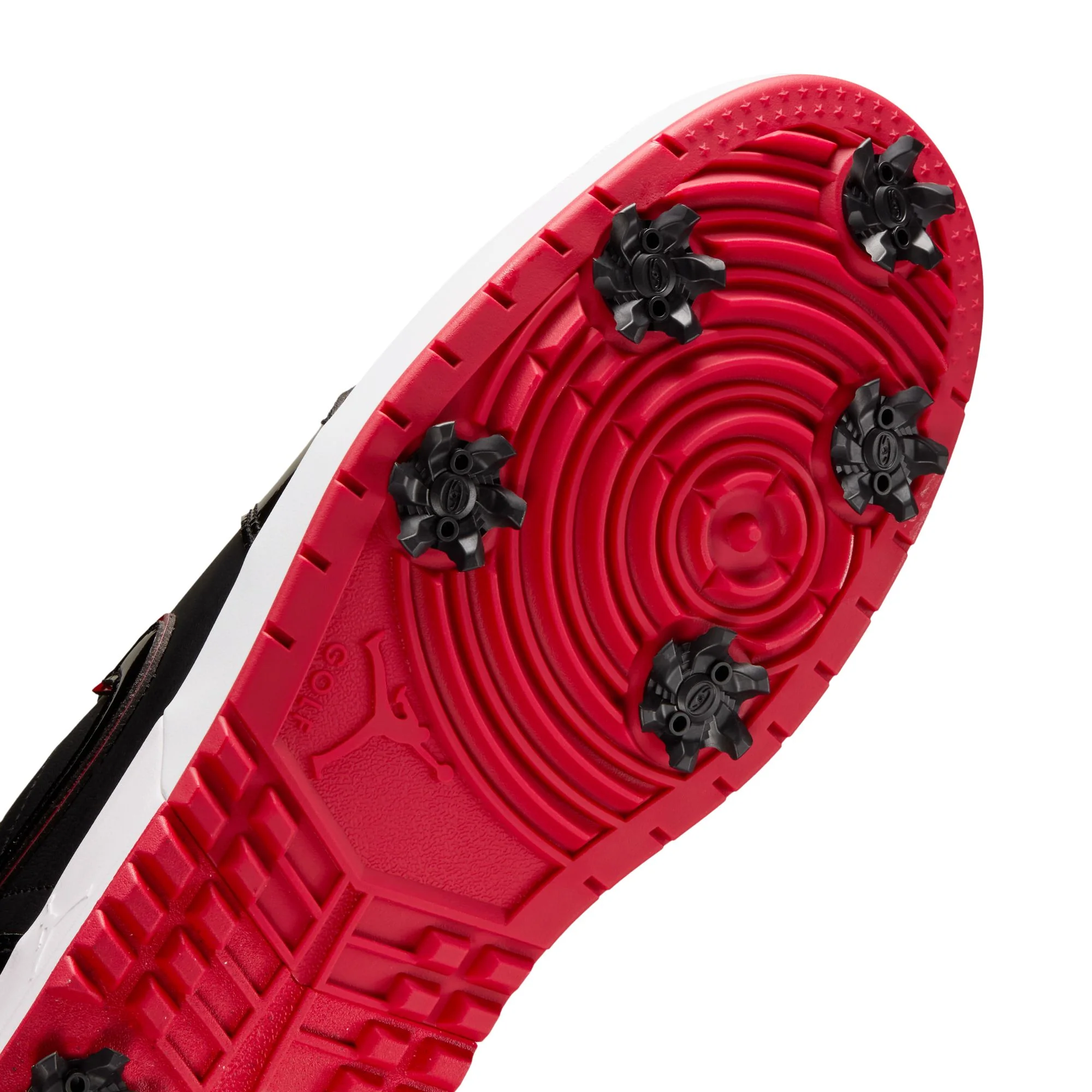 Air Jordan "1 Low Golf Spike" Mens- Black / Varsity Red - Image 3