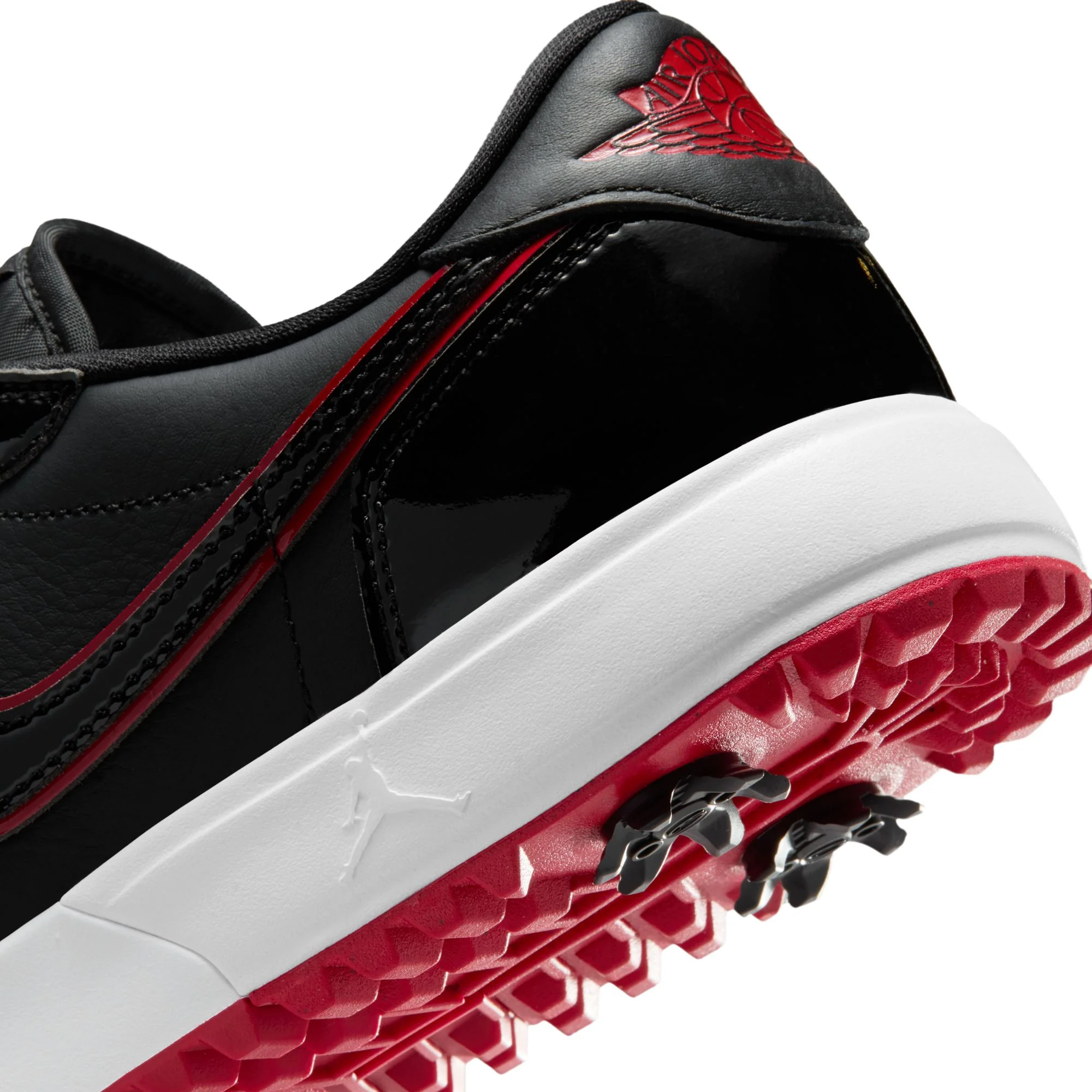 Air Jordan "1 Low Golf Spike" Mens- Black / Varsity Red - Image 5