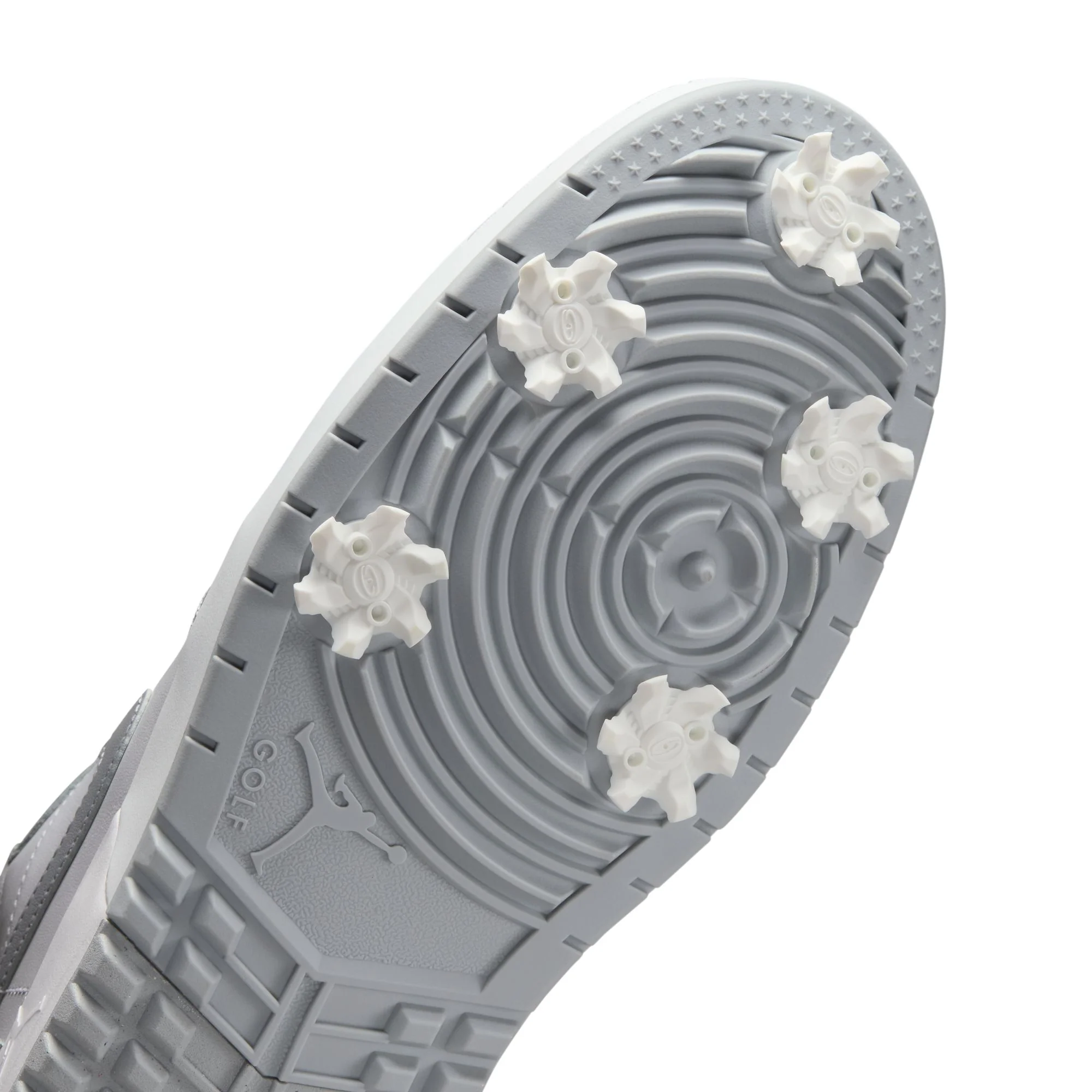 Air Jordan "1 Low Golf Spike" Mens- Wolf Grey / White - Image 4