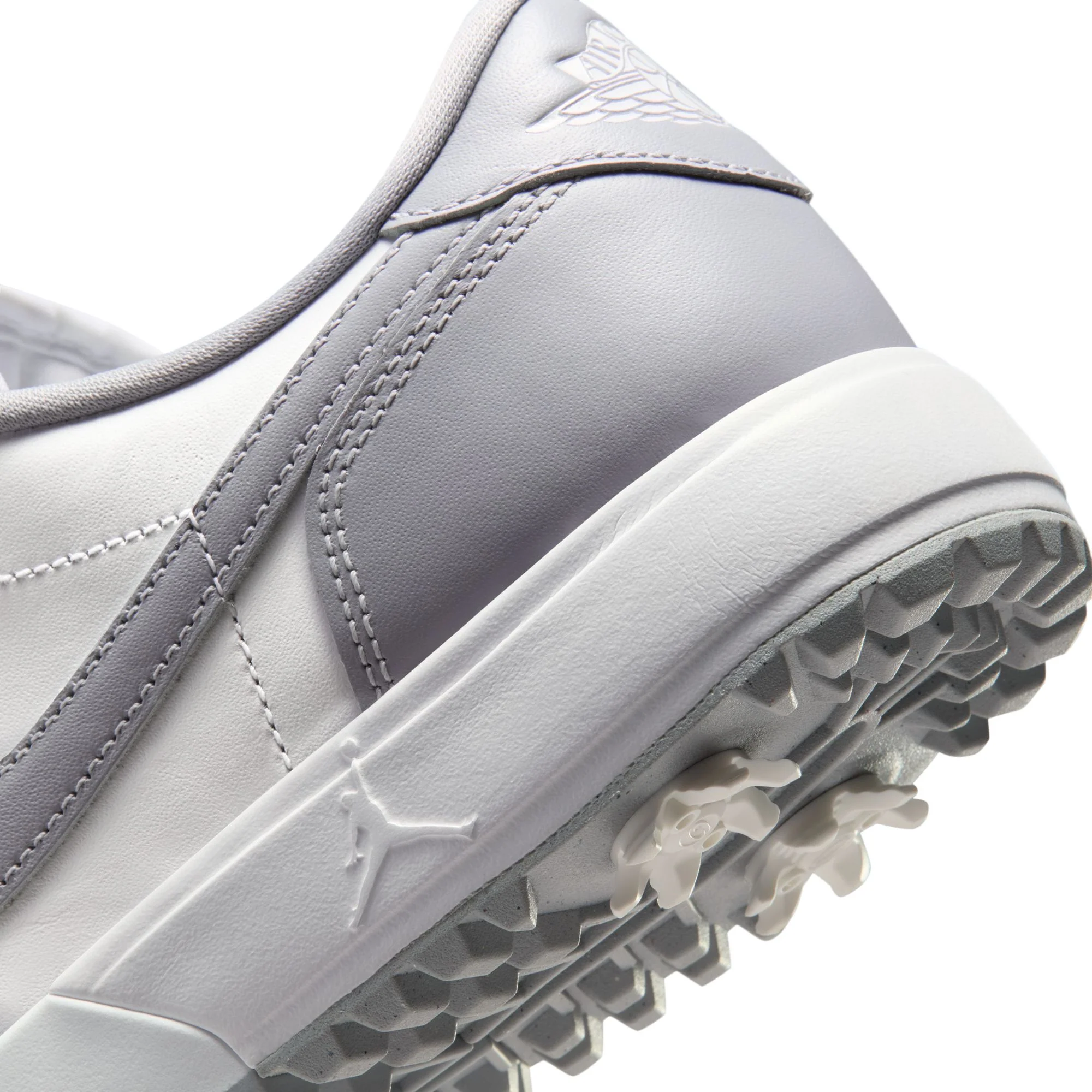 Air Jordan "1 Low Golf Spike" Mens- Wolf Grey / White - Image 6