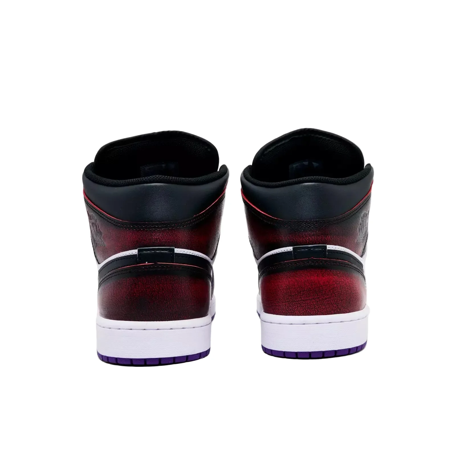 Air Jordan "1 Mid SE" Mens - True Red / Black / White - Image 3