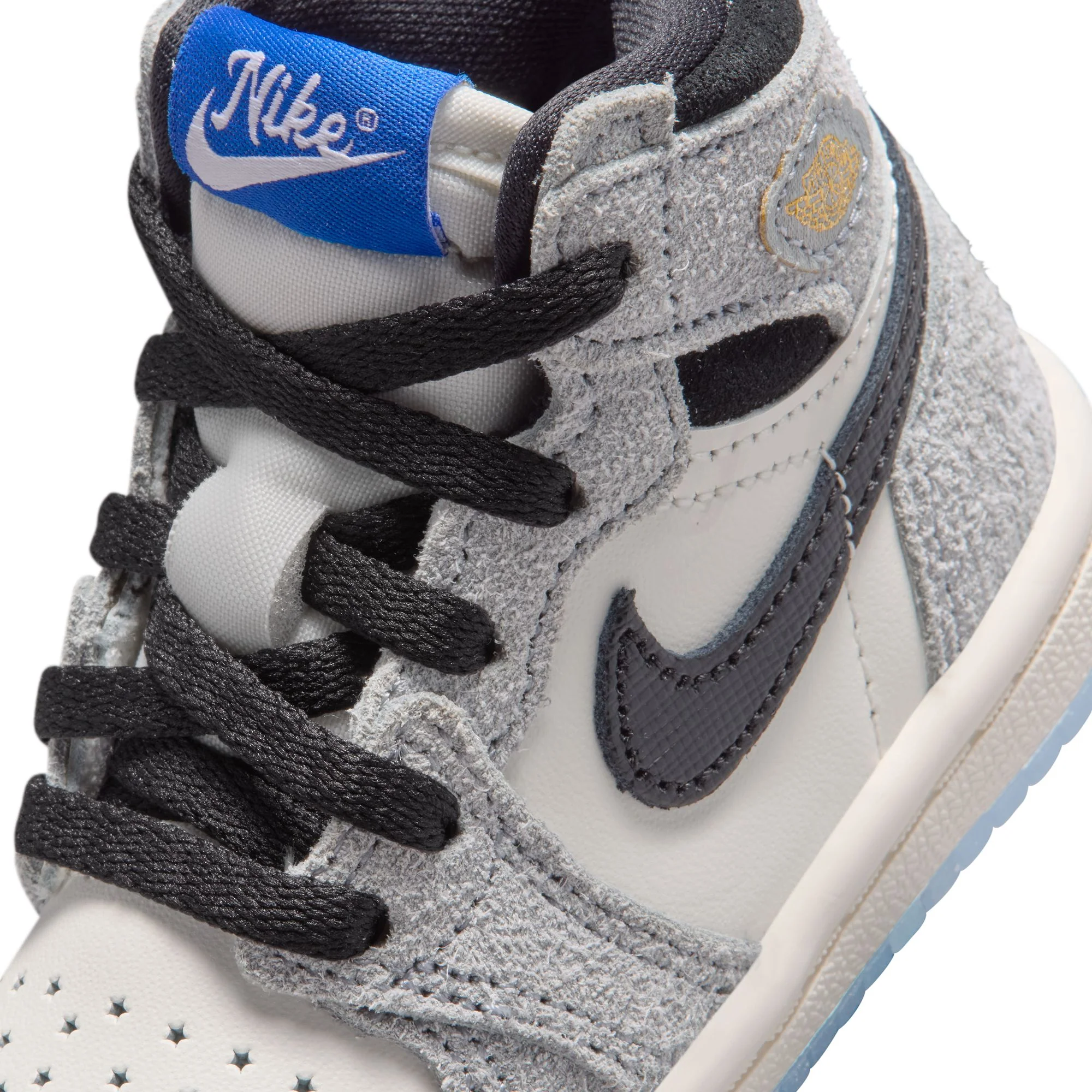 Air Jordan "1 Retro High OG" Toddler - Cool Grey / Black / Sail - Image 5