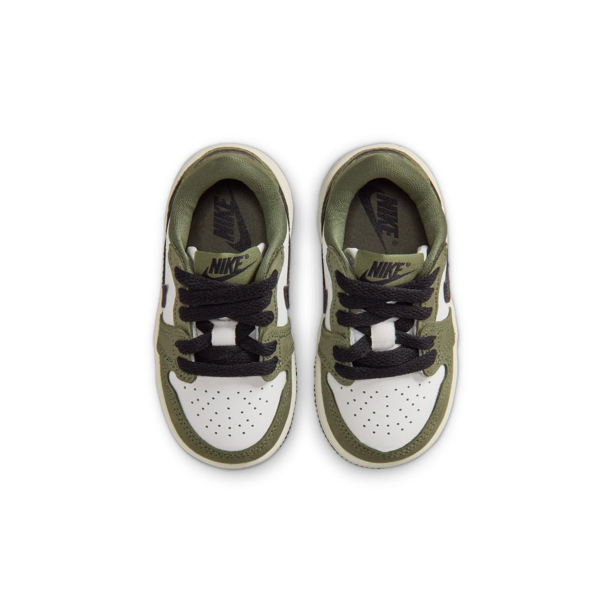 Air Jordan "1 Retro Low OG" Toddler - Medium Olive / Black - Image 5