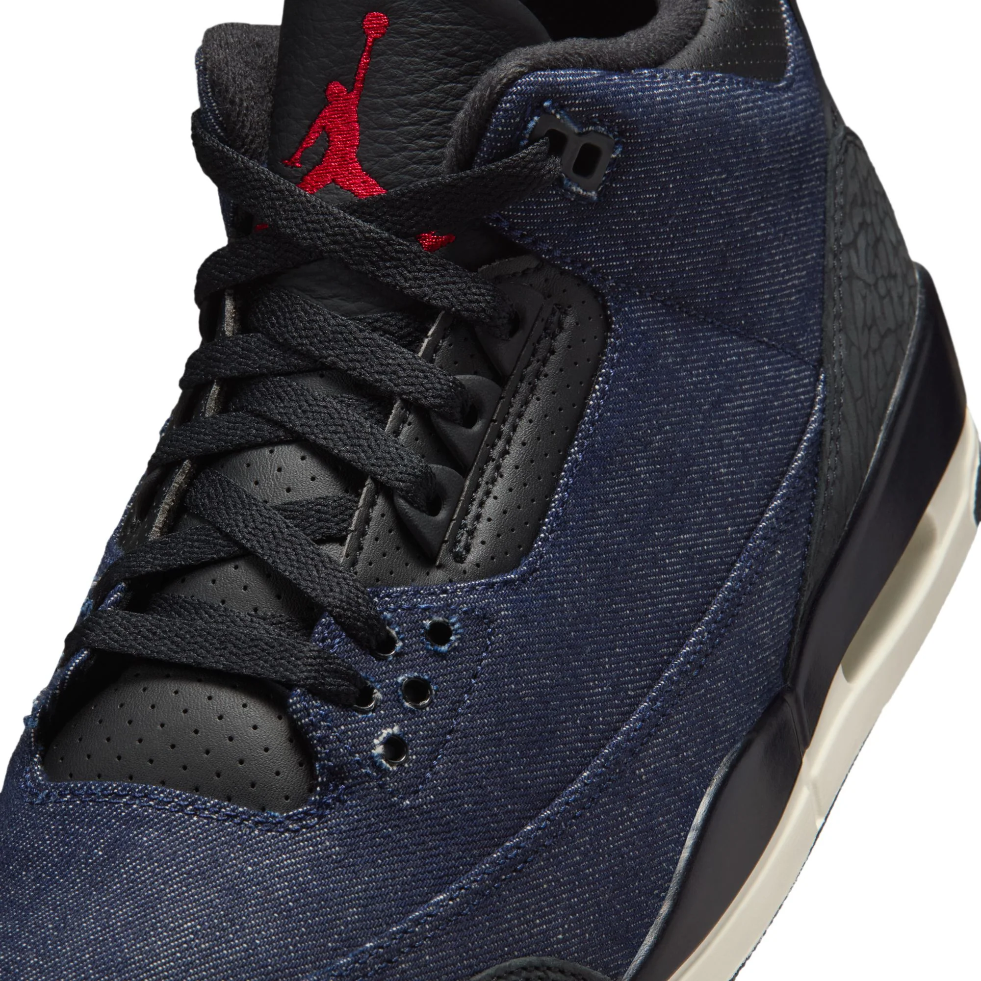 Air Jordan "3 Retro LSC Indigo SP" Mens - Denim / Black - Image 7