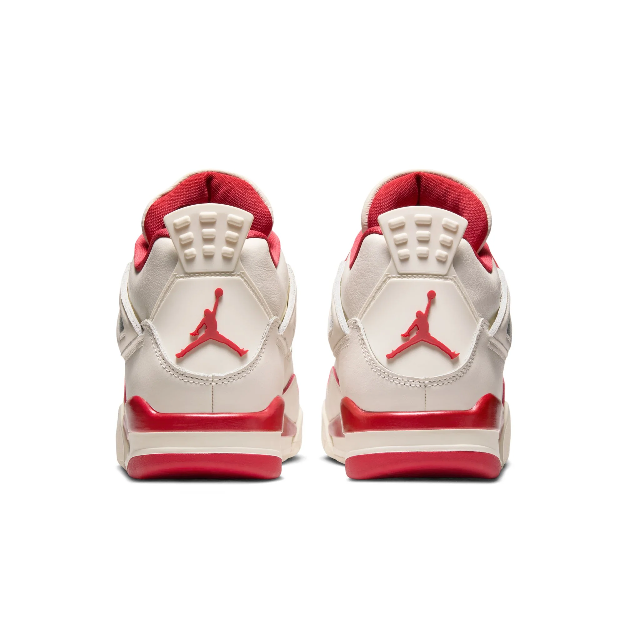 Air Jordan "4 Retro" Womens - Pale Ivory / Sierra Red - Image 3