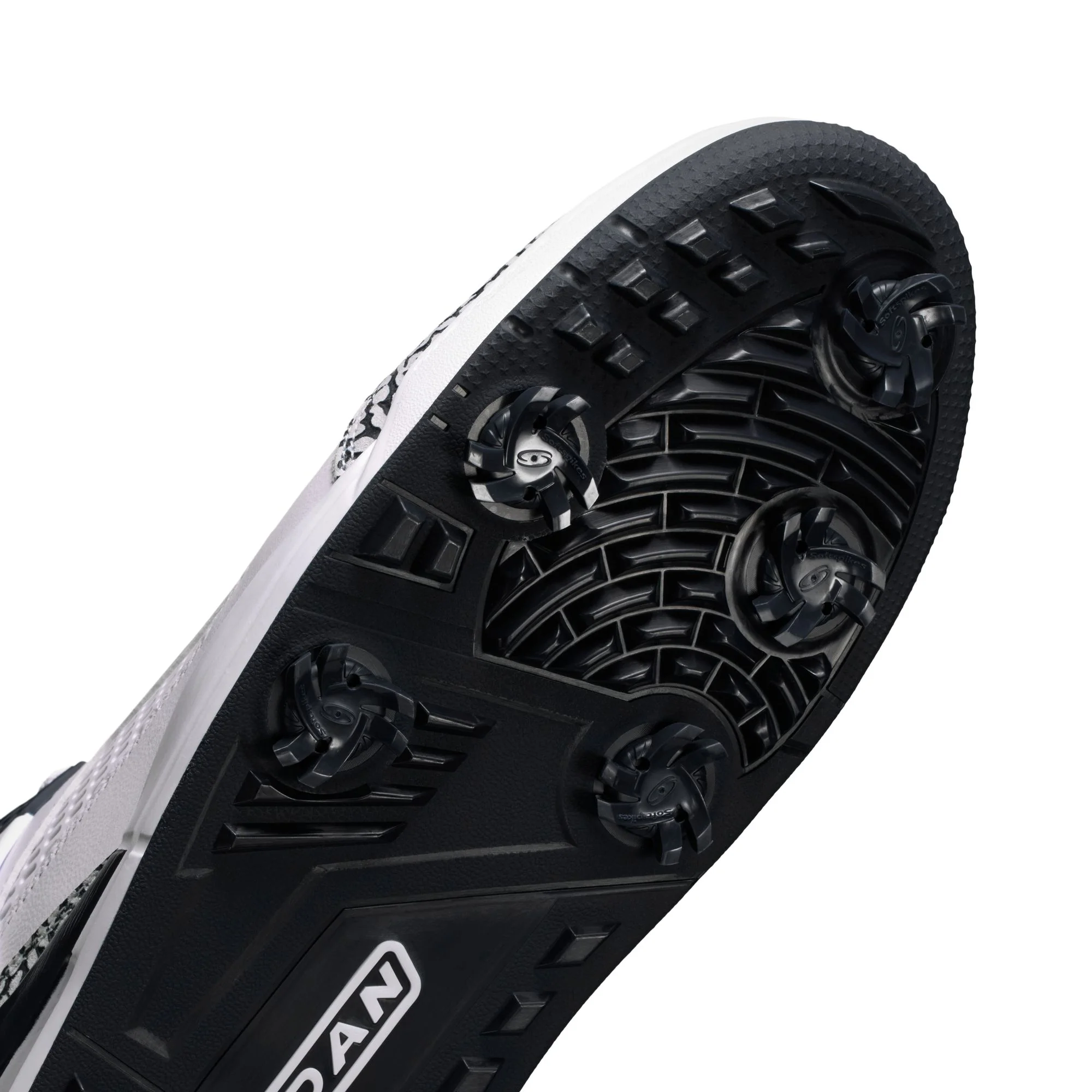 Air Jordan "Spizike Golf" Mens- White / Obsidian / Pure Platinum - Image 4