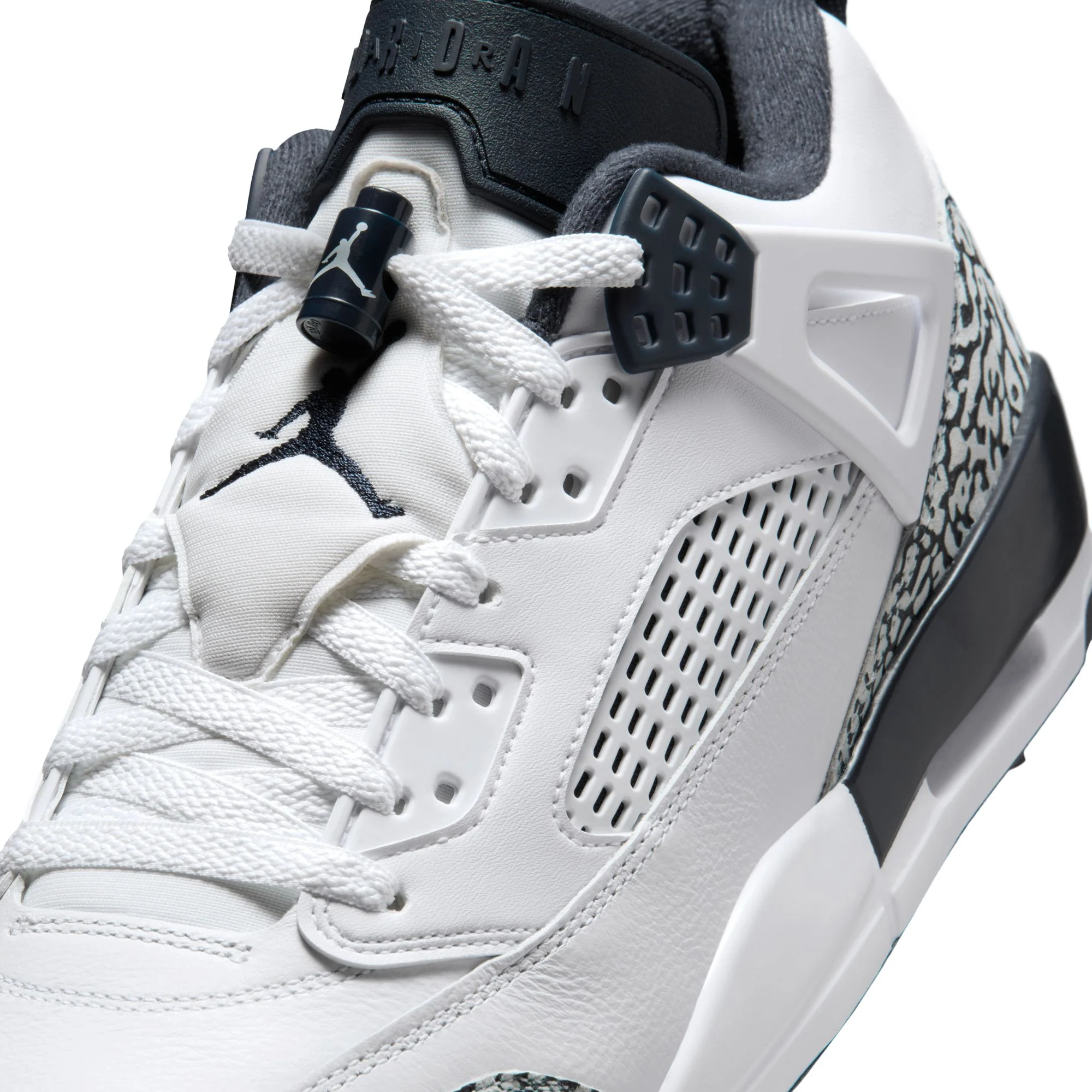 Air Jordan "Spizike Golf" Mens- White / Obsidian / Pure Platinum - Image 5