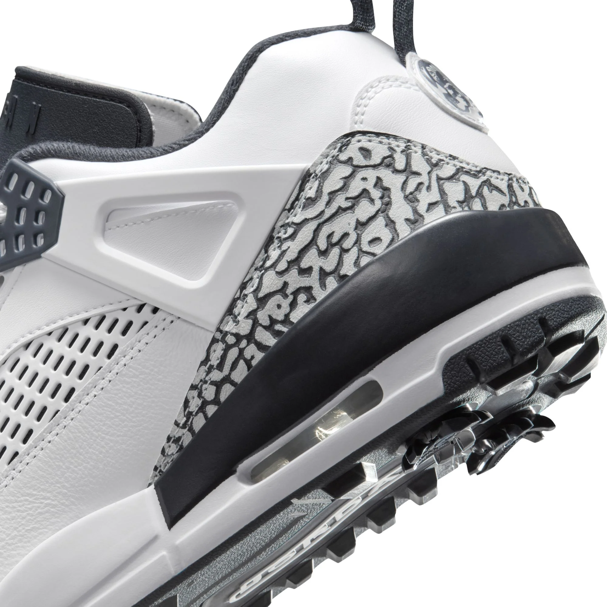 Air Jordan "Spizike Golf" Mens- White / Obsidian / Pure Platinum - Image 6