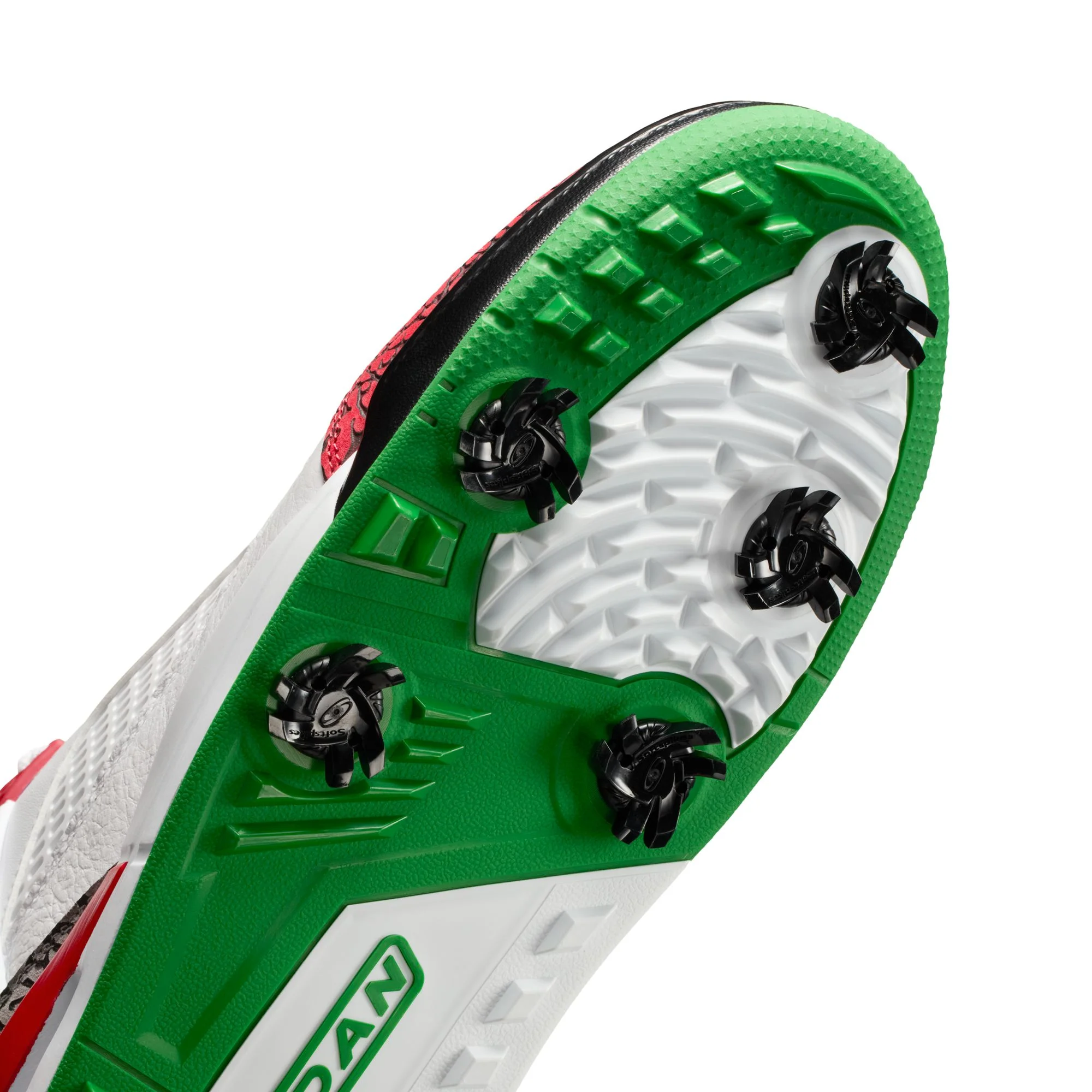 Air Jordan "Spizike Golf" Mens- White / Varsity Red - Image 5