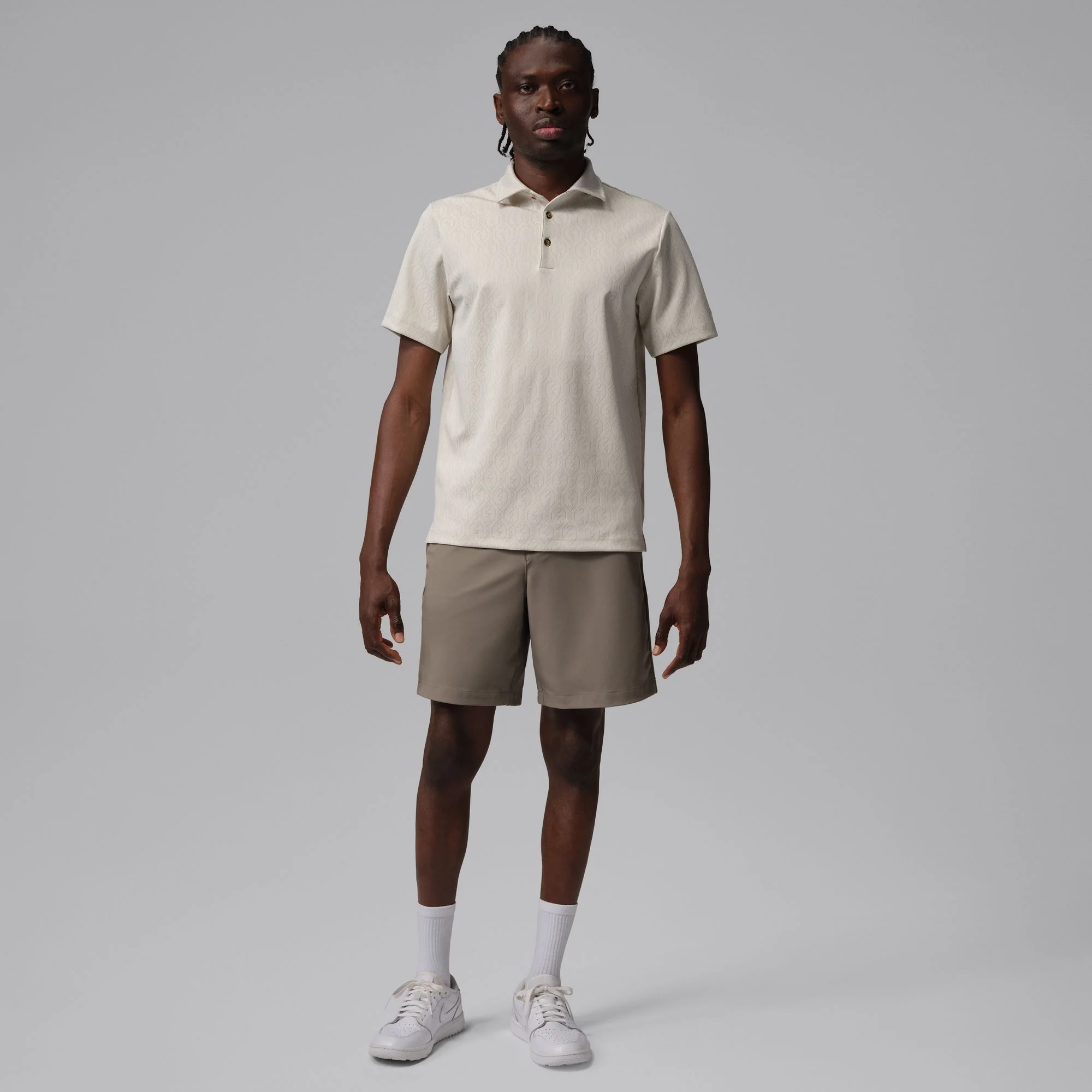 Air Jordan "Sport Golf Shorts" Mens - Olive Grey / Olive Grey - Image 4