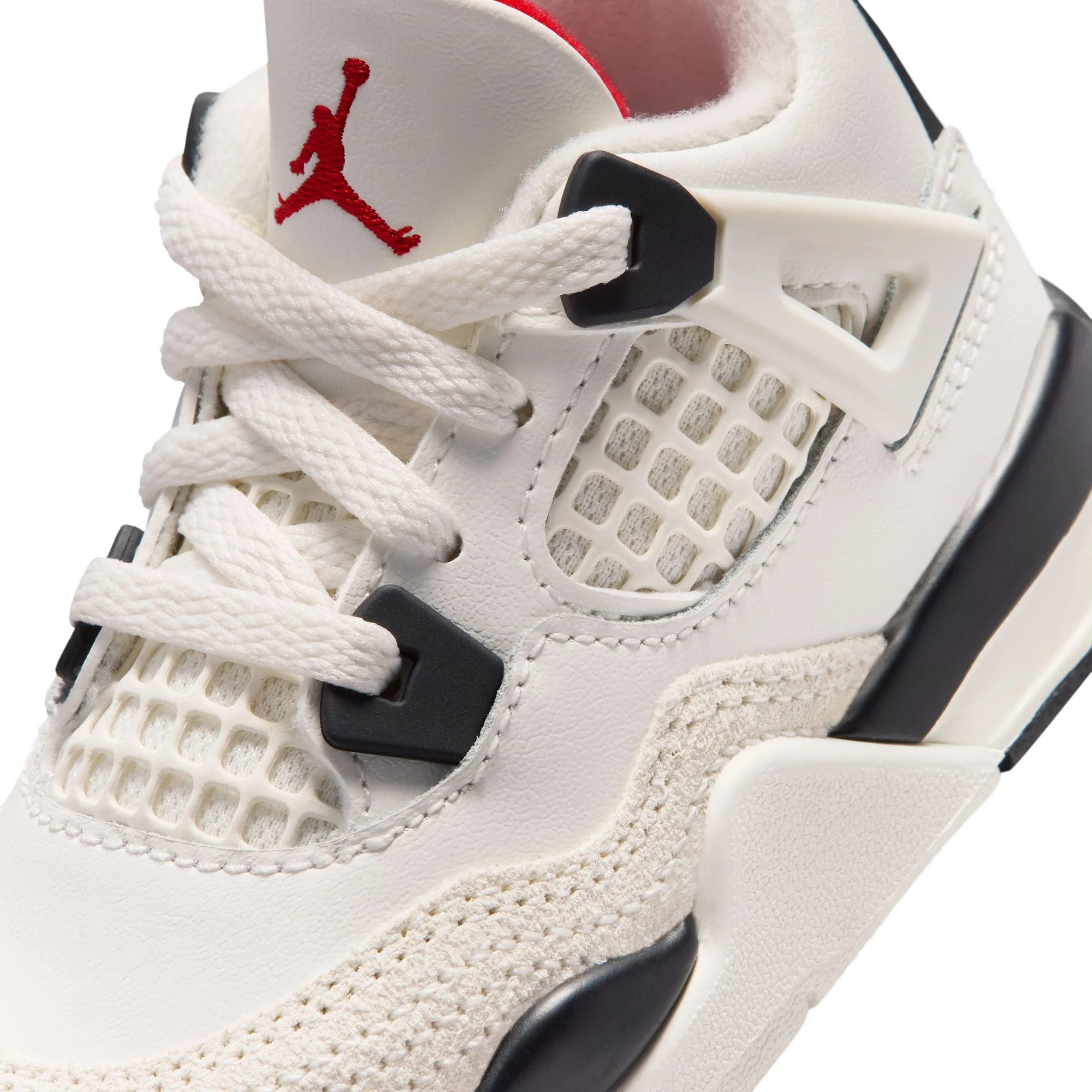 Jordan "4 Retro OG FC" TD - Sail / Black / University Red - Image 3