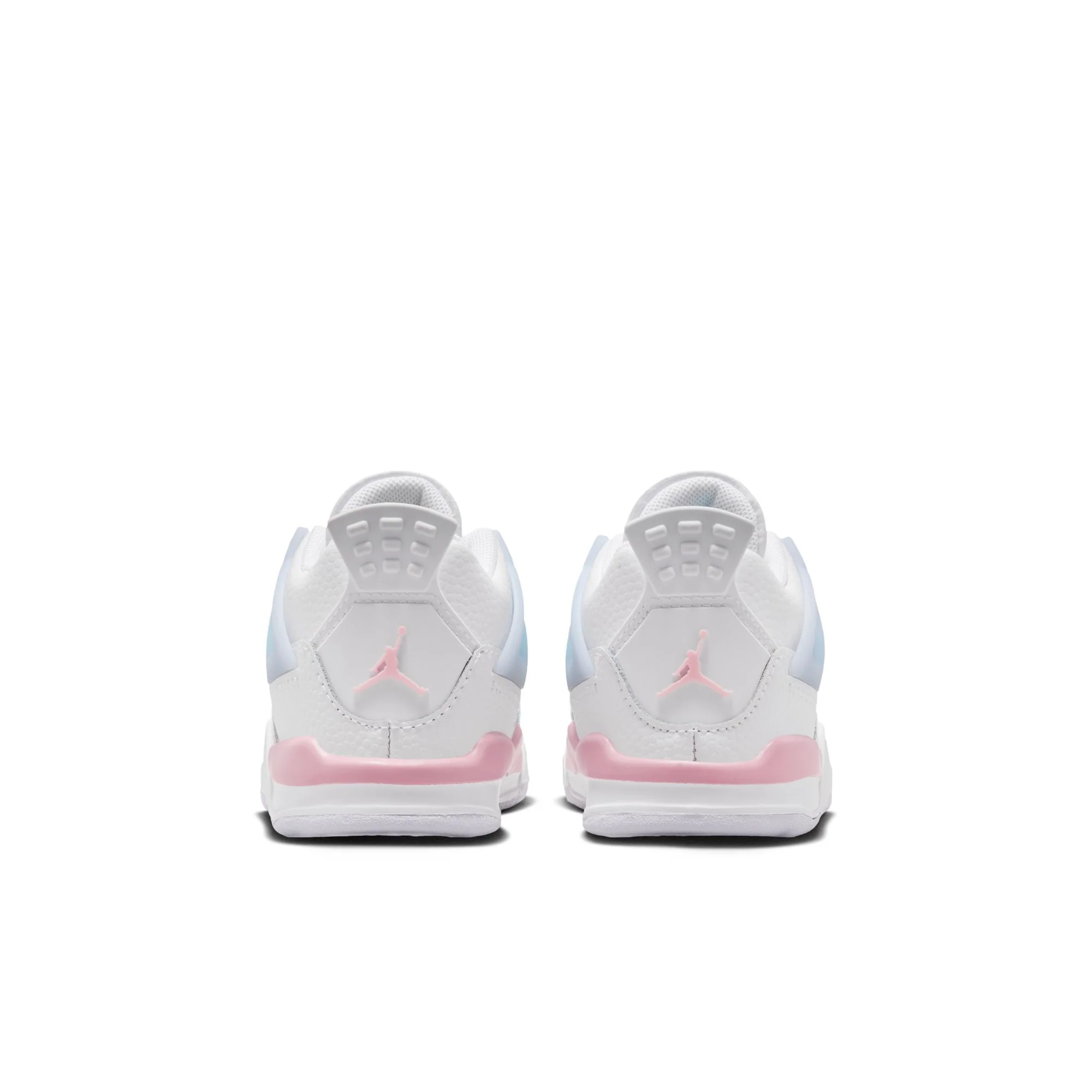 Jordan "4 Retro" Toddler - White / Medium Soft Pink / Half Blue - Image 3