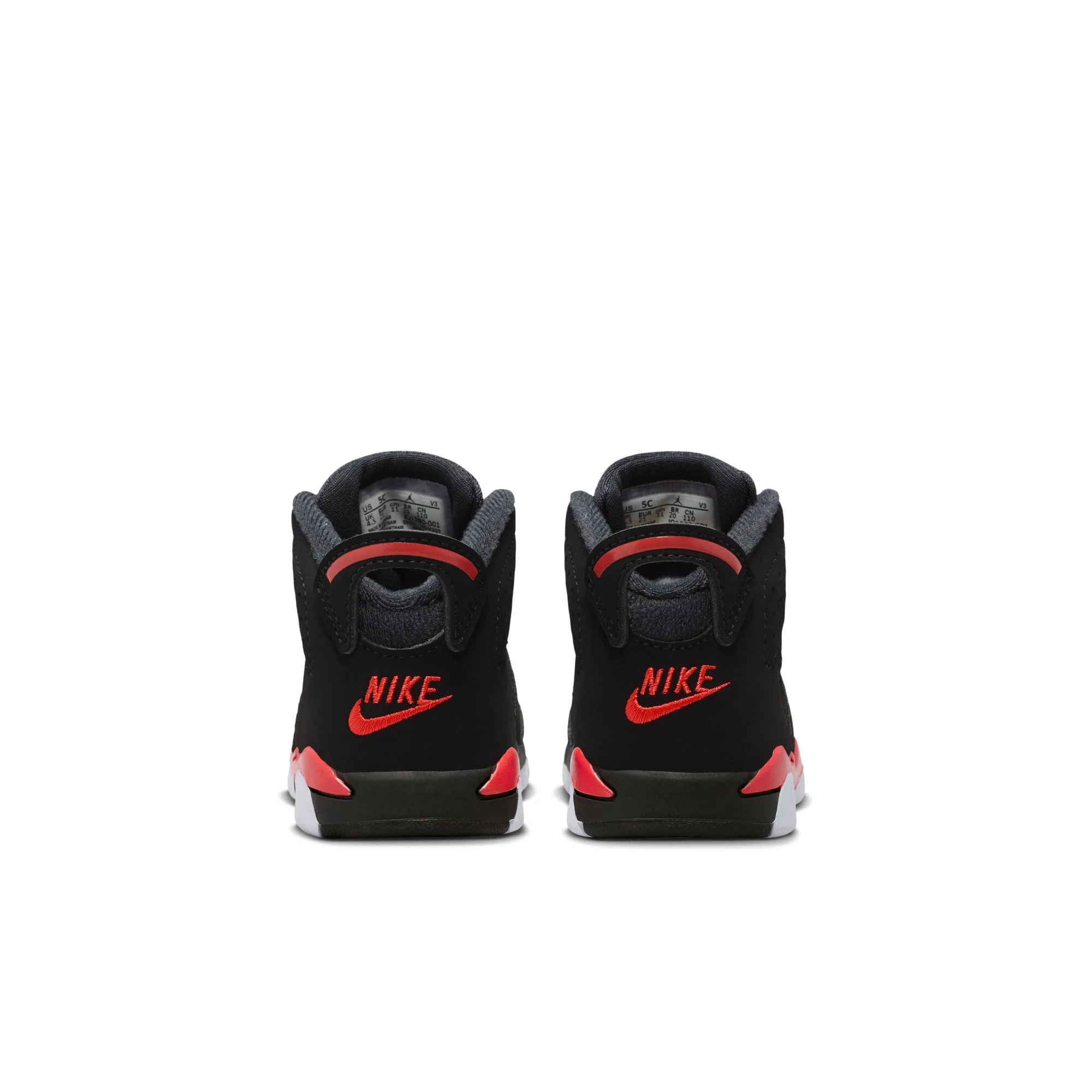 Jordan "6 Retro" Toddler - Black / Lt Crimson - Image 3