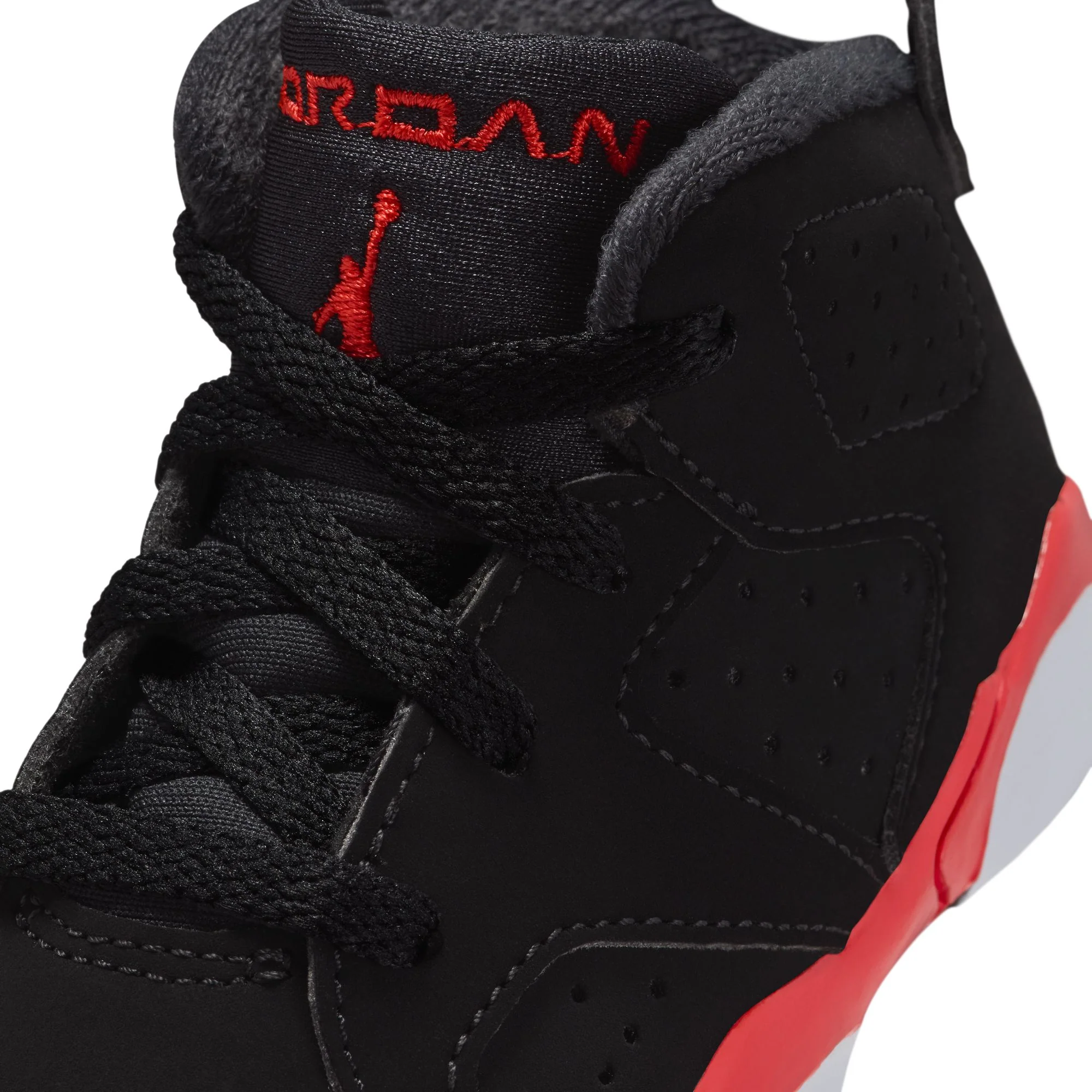 Jordan "6 Retro" Toddler - Black / Lt Crimson - Image 5