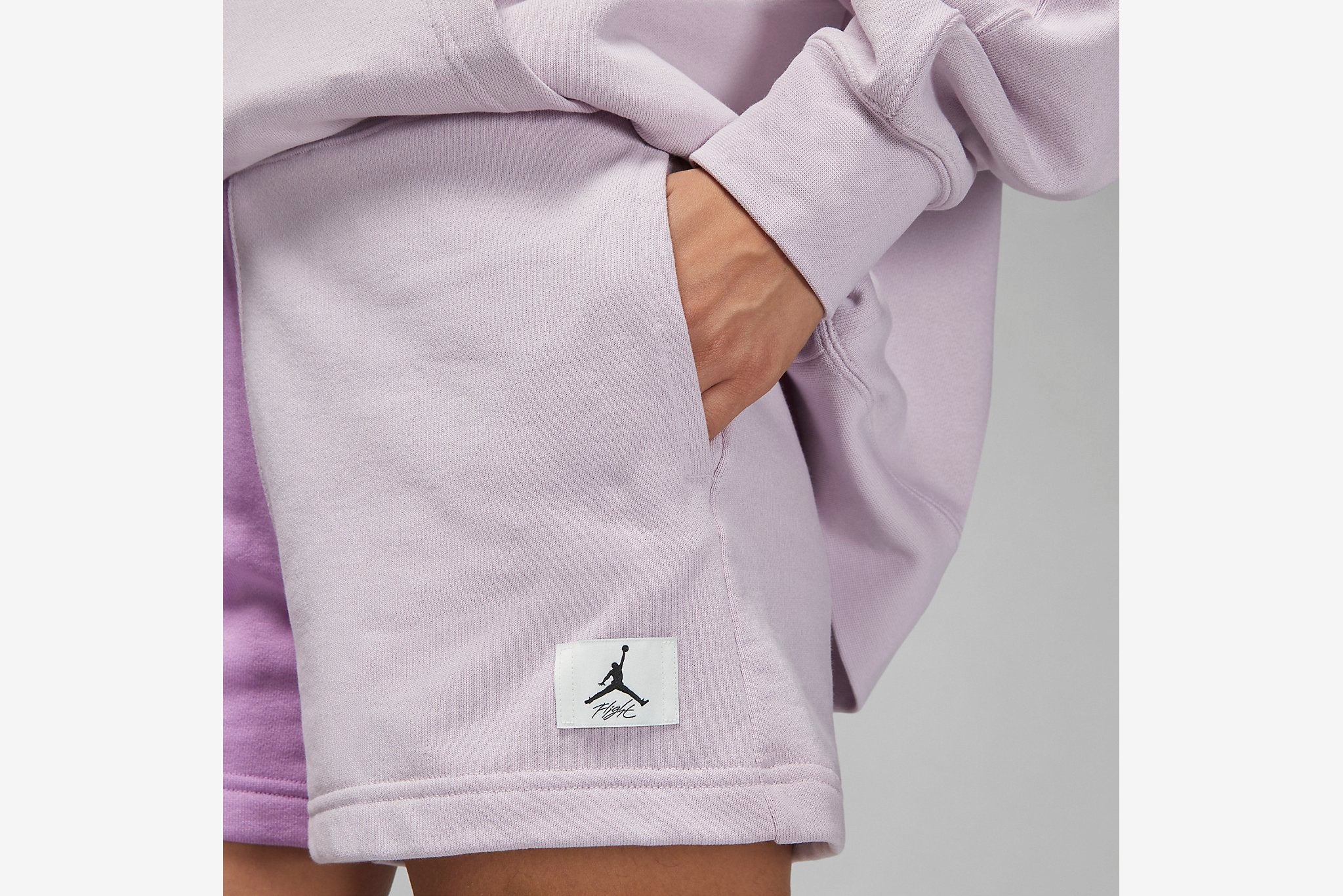Jordan "Flight Fleece Color Block Short" W - Violet Shock/Iced Lilac - Image 4