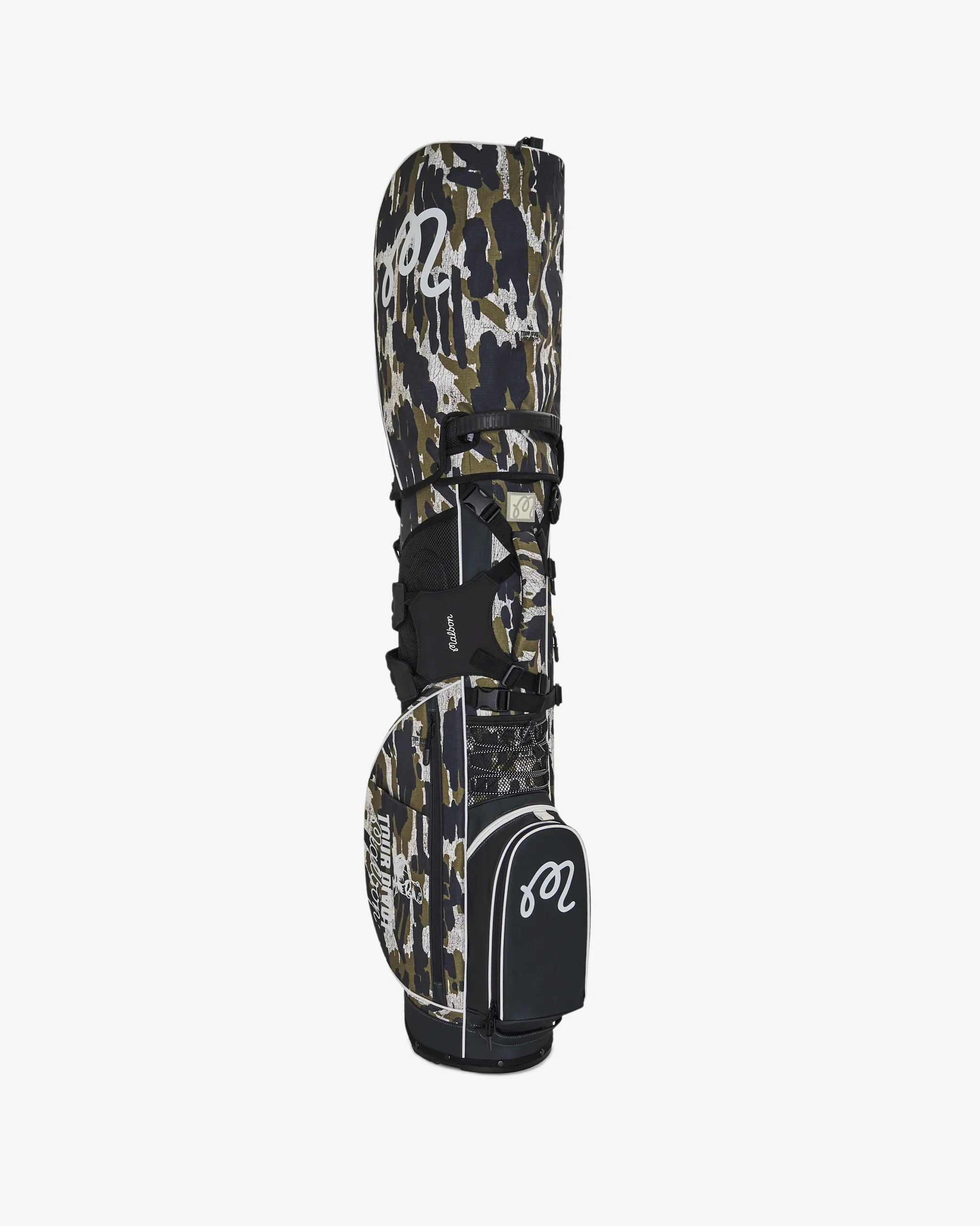 Malbon "Tour Divot Camo Walking Bag" Unisex - Bark Camo - Image 6