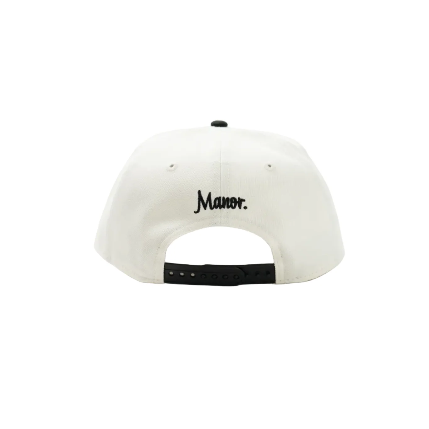 Manor x New Era "Upside Down Hangtime" 9FIFTY A-FRAME Snapback - Cream / Black - Image 3