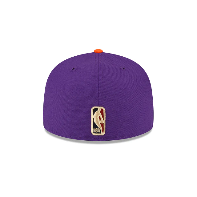 New Era "Phoenix Suns 59FIFTY Fitted Hat" - Purple / Orange - Image 3