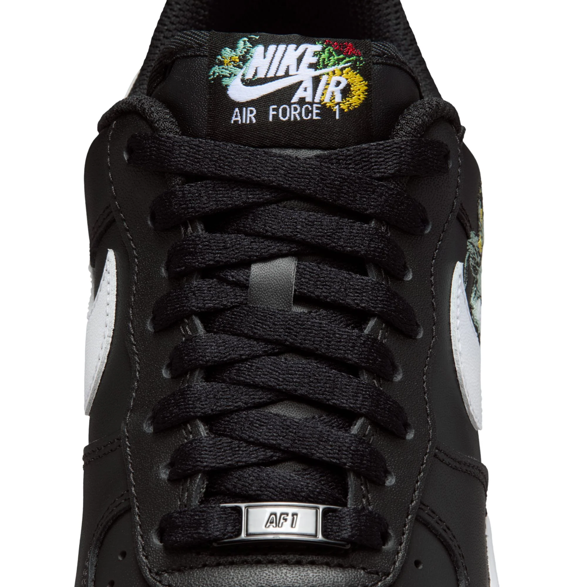 Nike "Air Force 1 '07 PRM" Womens - Black / White / Metallic Gold - Image 6