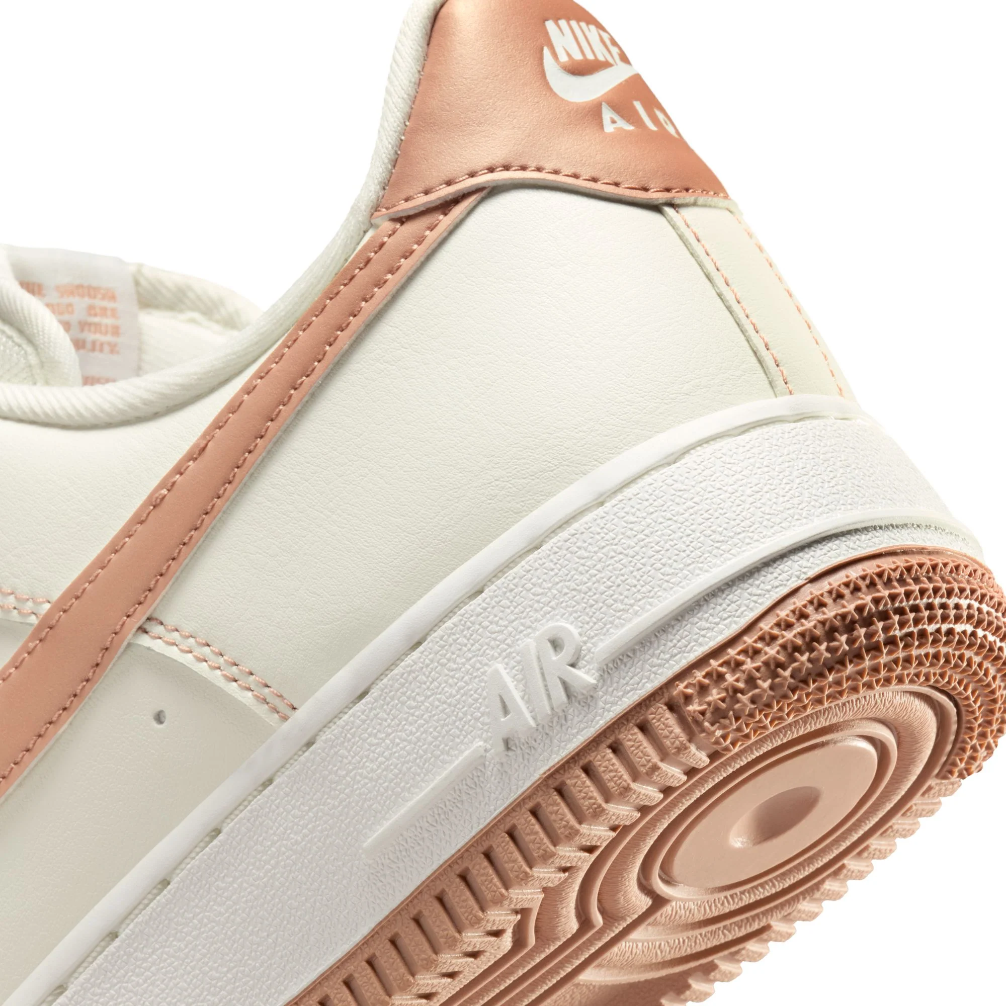 Nike "Air Force 1 '07" Womens - Sail / Rose Gold - Image 4