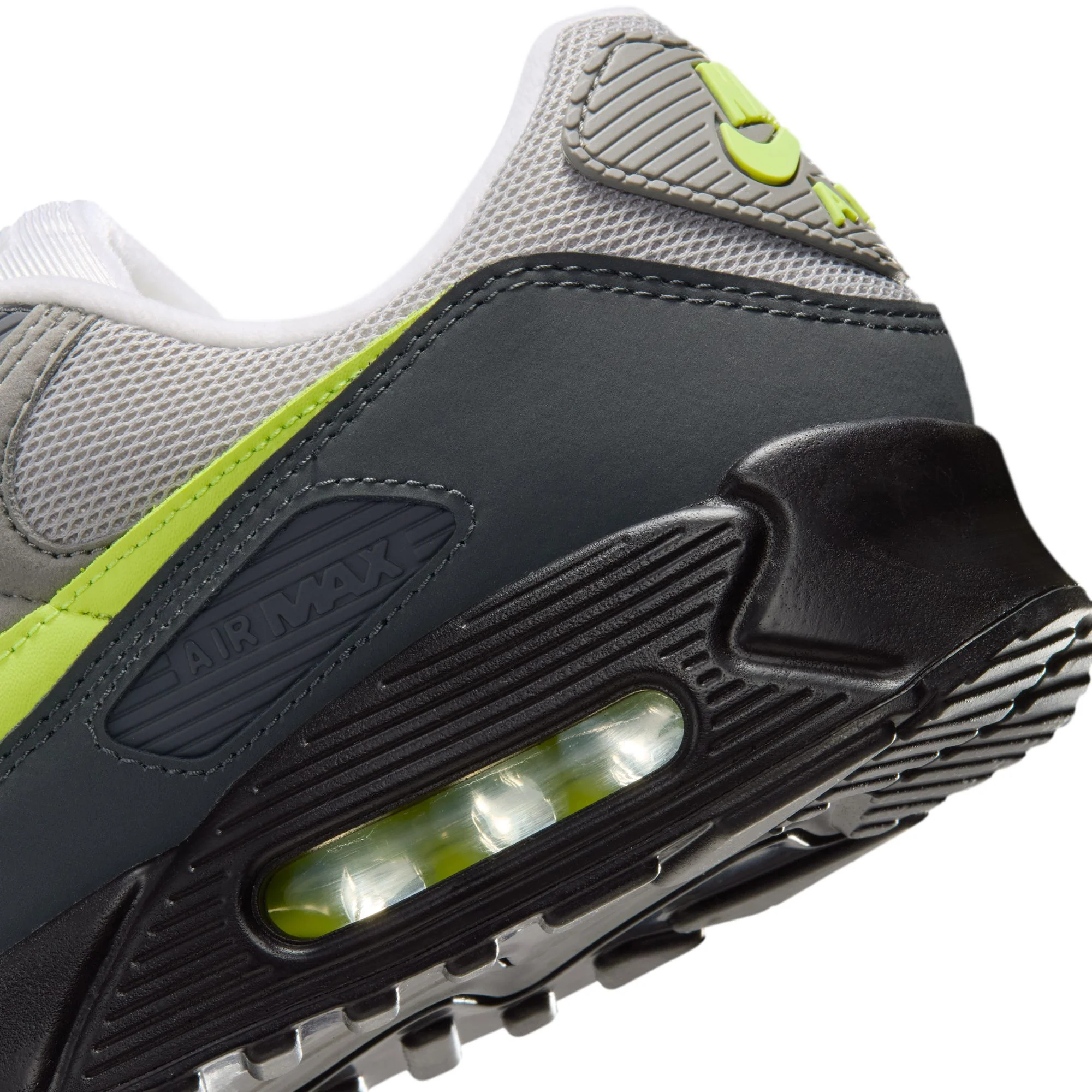 Nike "Air Max 90" Mens - Black / Neon Yellow - Image 6