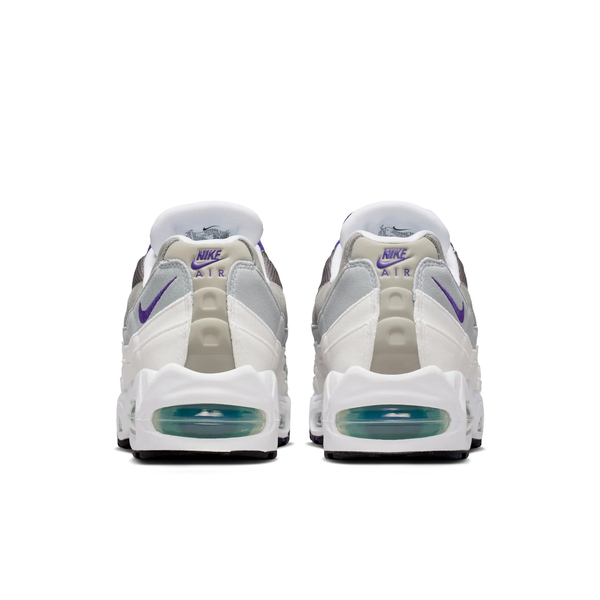 Nike "Air Max 95 Big Bubble" Womens - White / Court Purple - Image 3