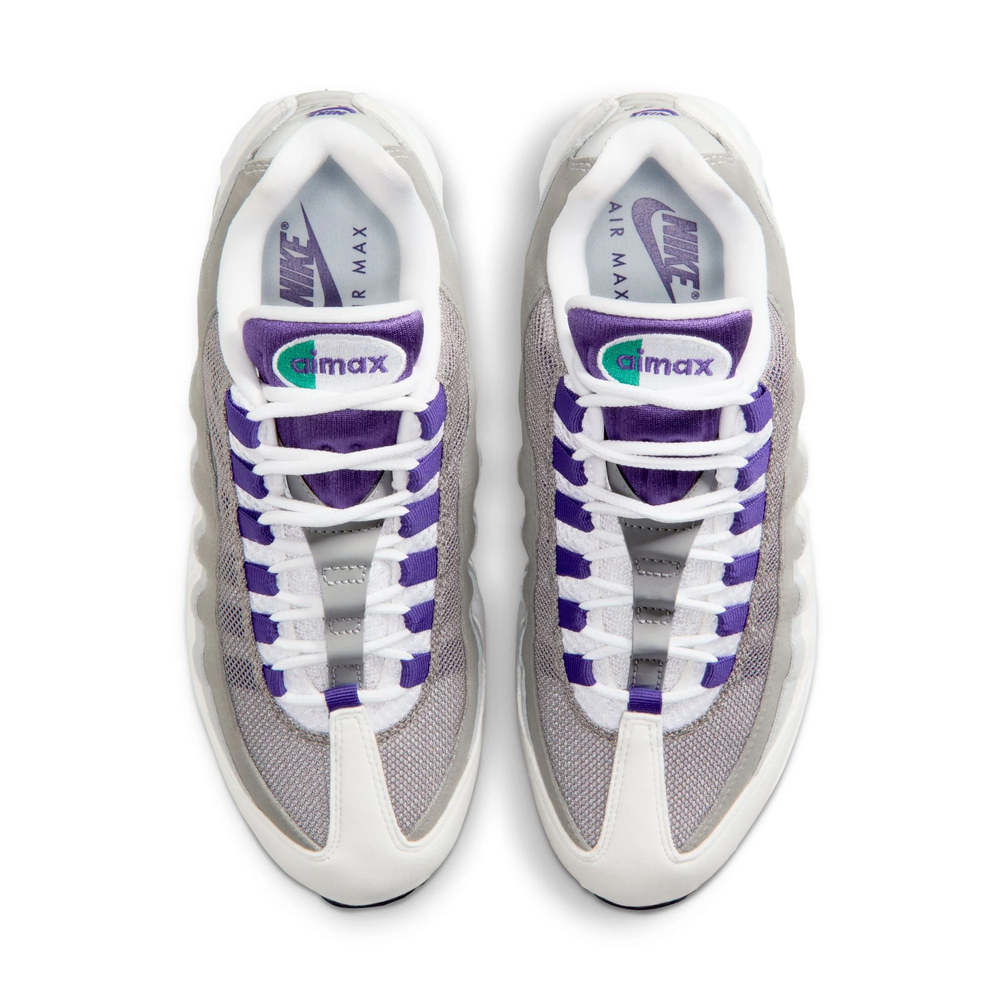 Nike "Air Max 95 Big Bubble" Womens - White / Court Purple - Image 4