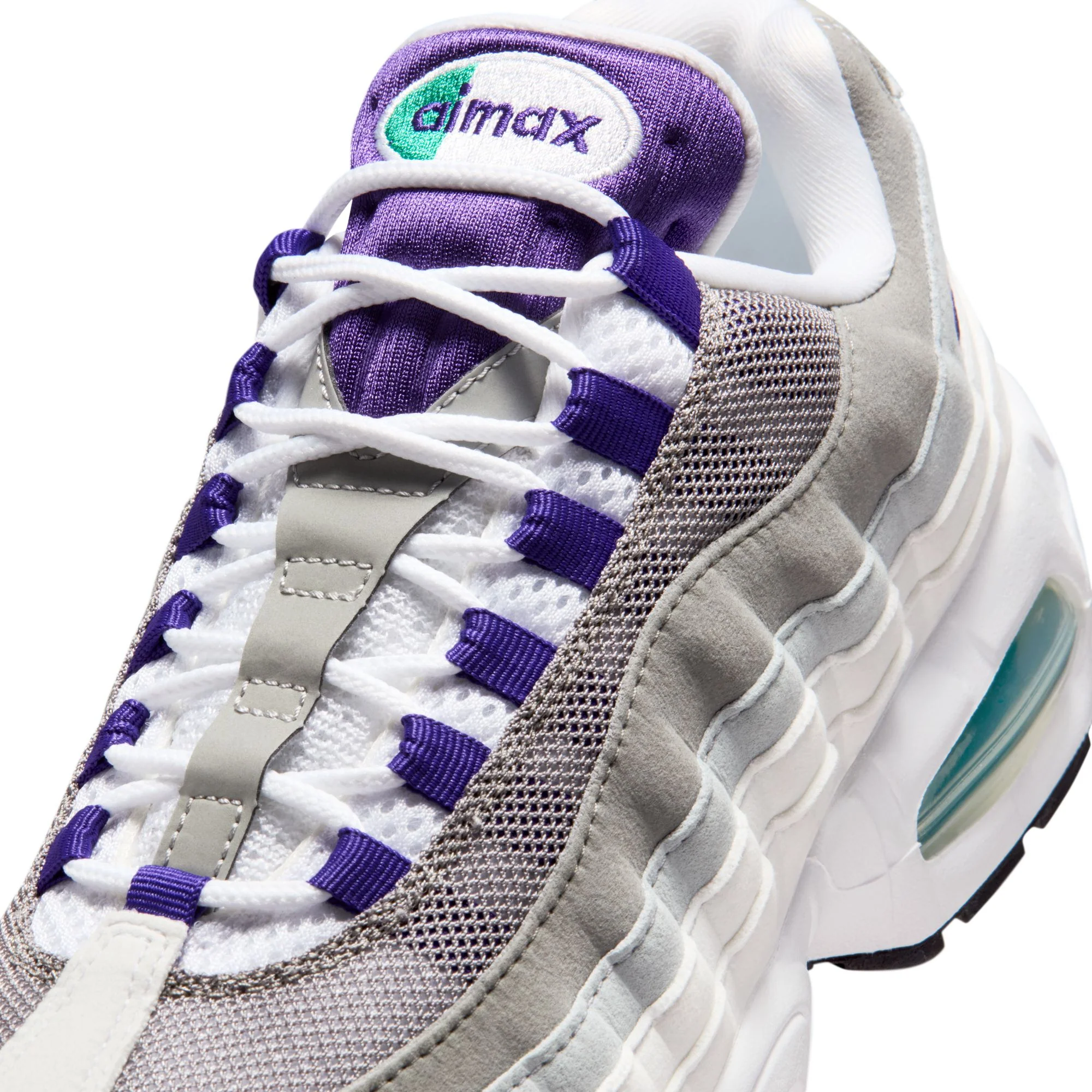 Nike "Air Max 95 Big Bubble" Womens - White / Court Purple - Image 5