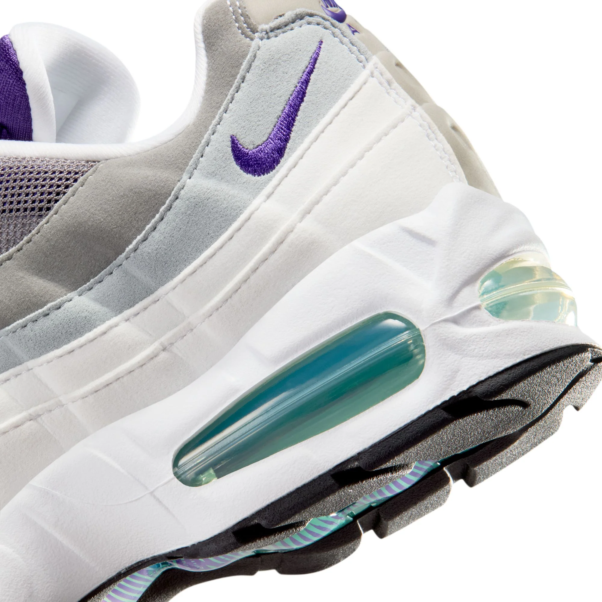 Nike "Air Max 95 Big Bubble" Womens - White / Court Purple - Image 6