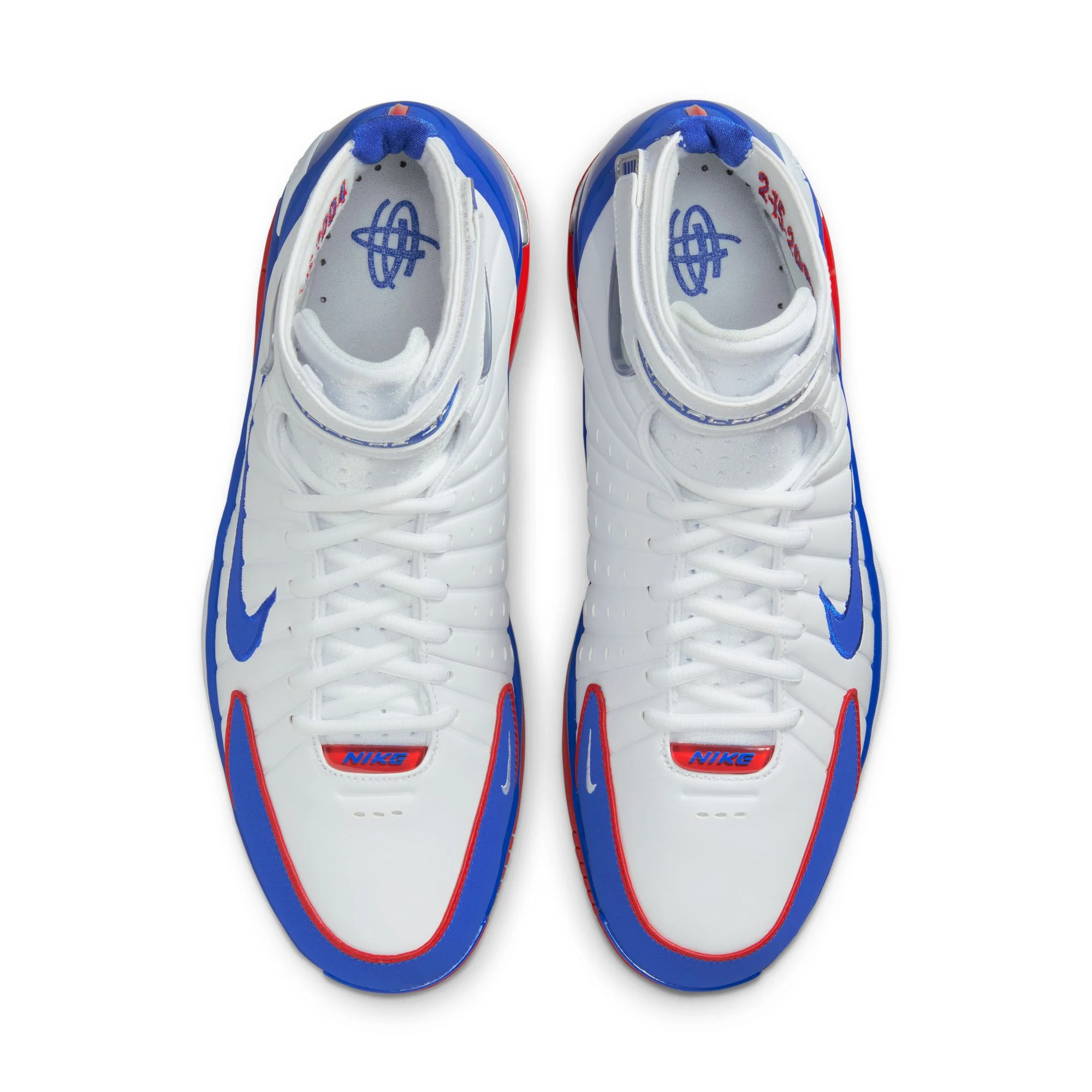 Nike "Air Zoom Huarache 2K4 All-Star" Mens - White / Varsity Royal - Image 4