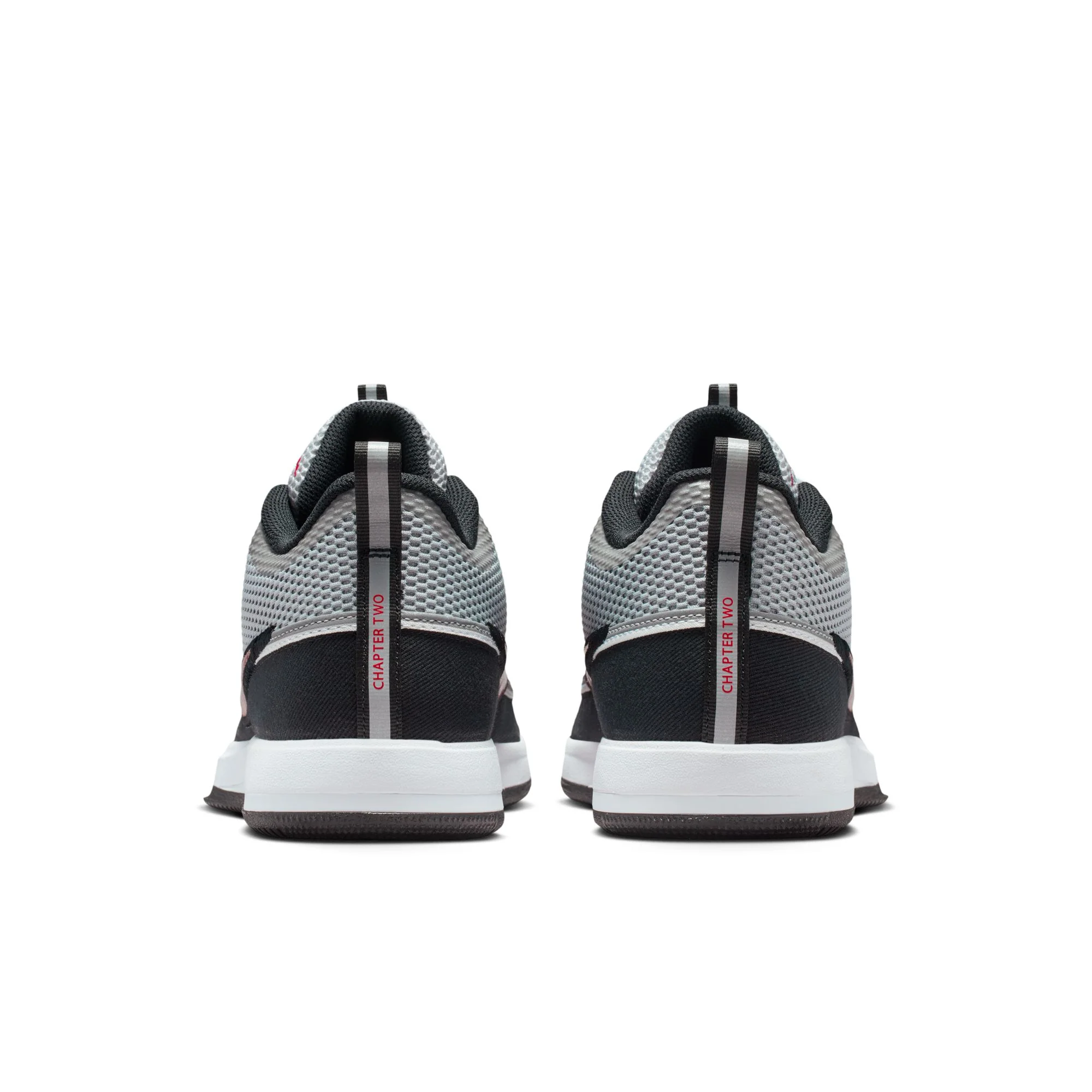 Nike "Book 2 SP" Mens - Metallica Silver / Sport Red - Image 3