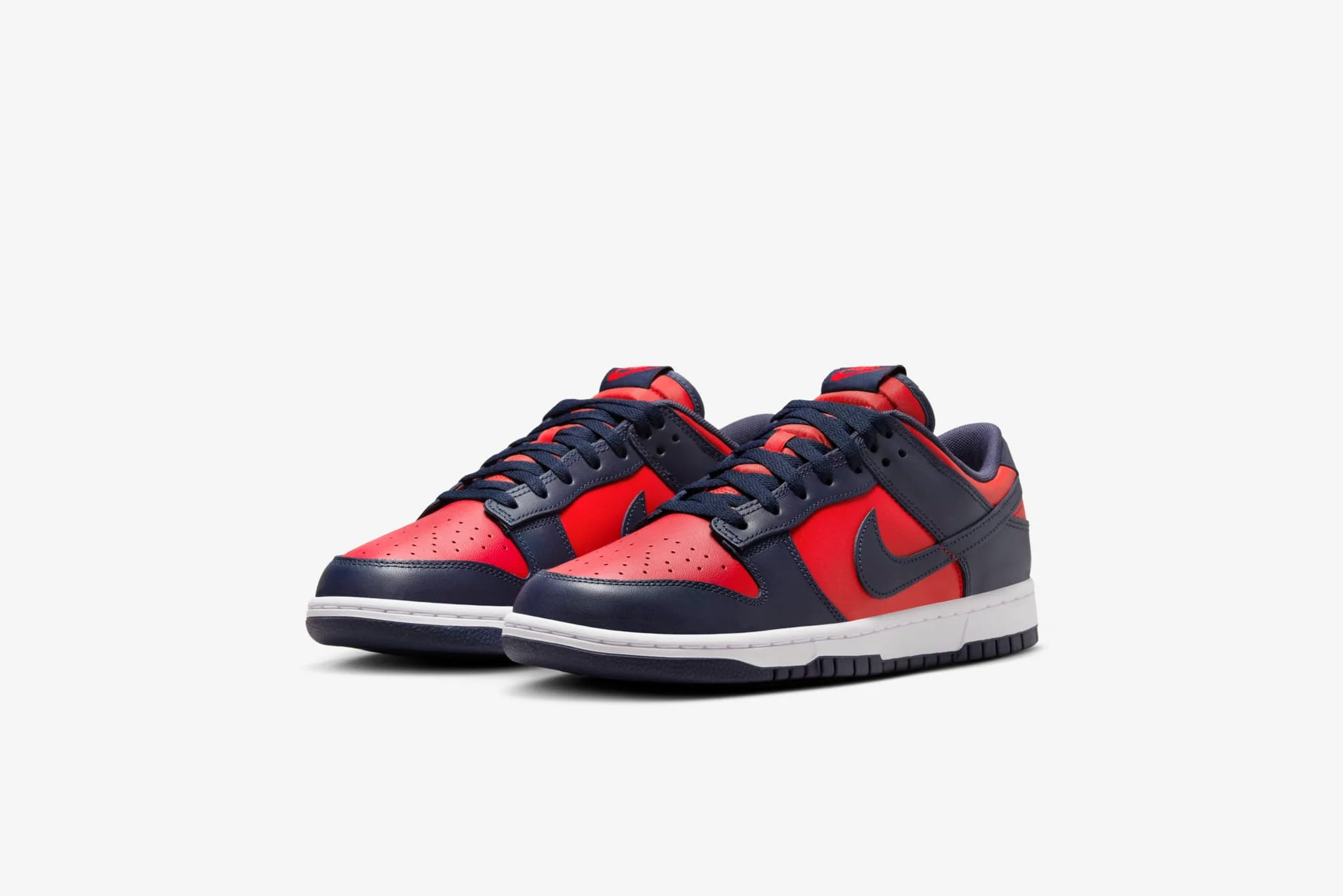 Nike "Dunk Low Retro" M - University Red / Obsidian / White - Image 3