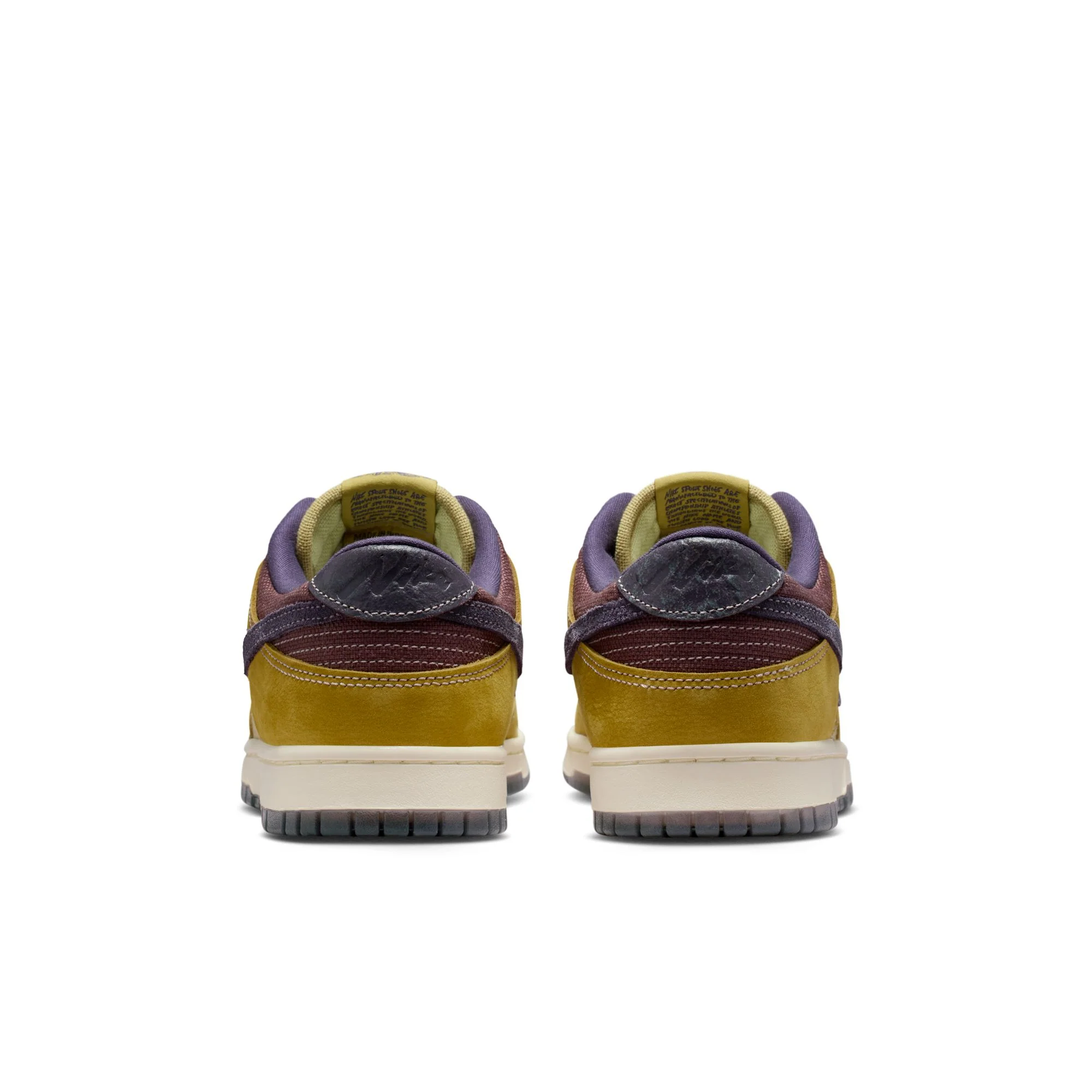 Nike "Dunk Low Retro SE" Mens - Buff Gold / Dark Raisin - Image 3