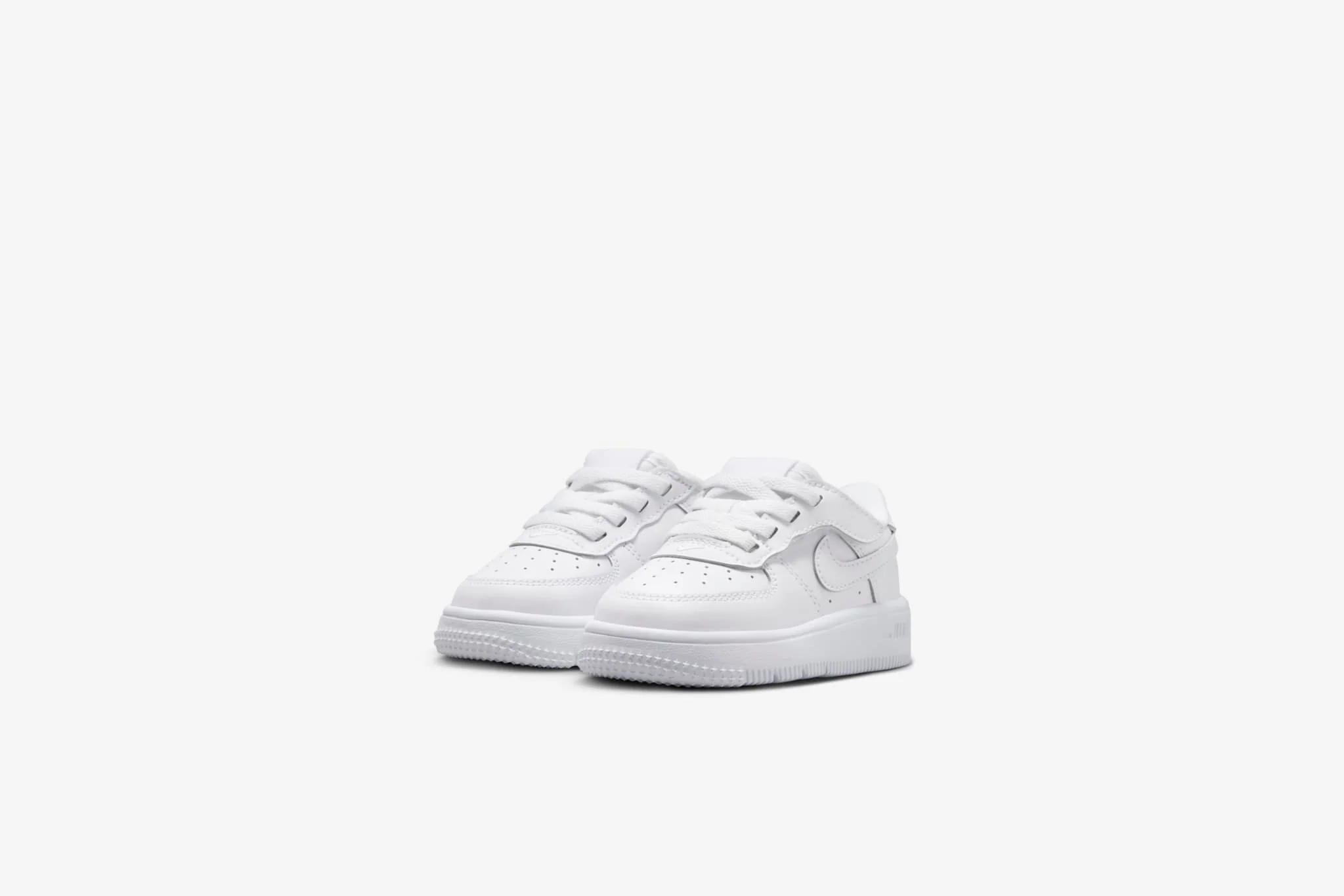 Nike Kids "Force 1 Low Easyon" TD - White/ White / White - Image 3