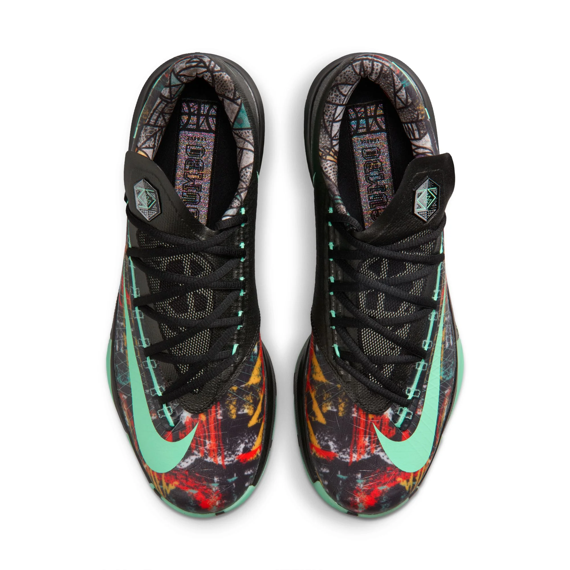 Nike "KD VI" Mens - Multi-color / Green Glow - Image 4