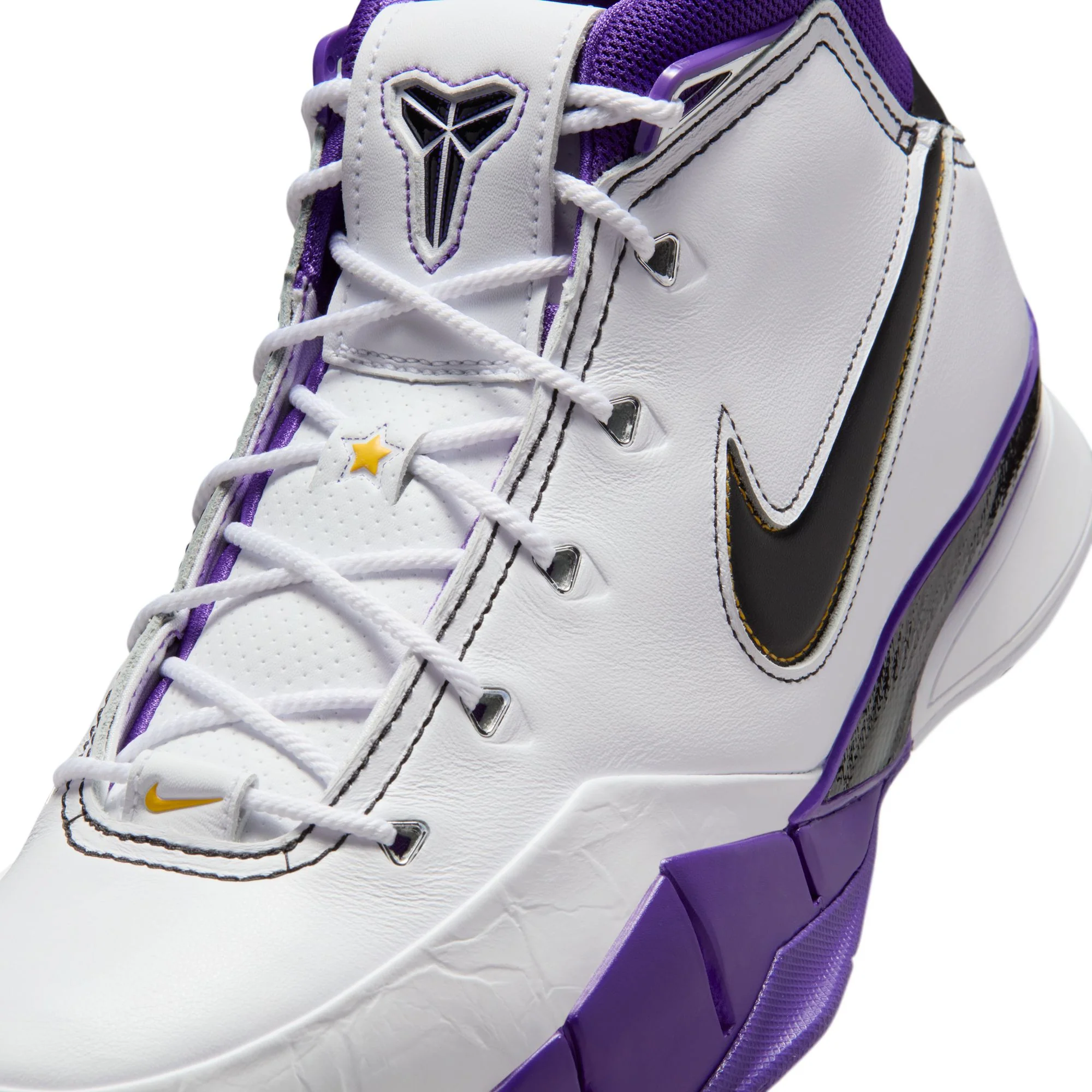 Nike "Kobe I Protro" Mens - White / Black / Court Purple - Image 5