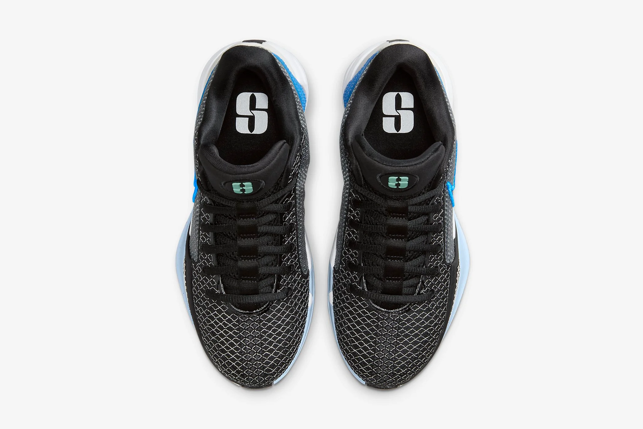 Nike "Sabrina 1" W - Black / Photo Blue / Emerald Rise - Image 4