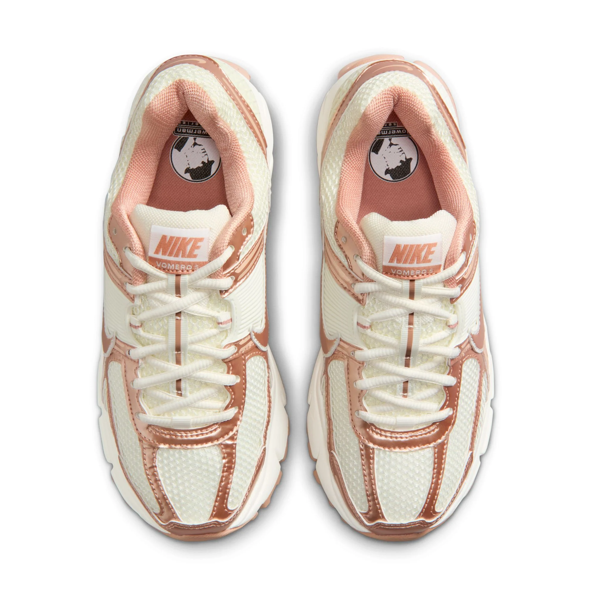 Nike "Zoom Vomero 5" Womens - Sail / Rose Gold - Image 3
