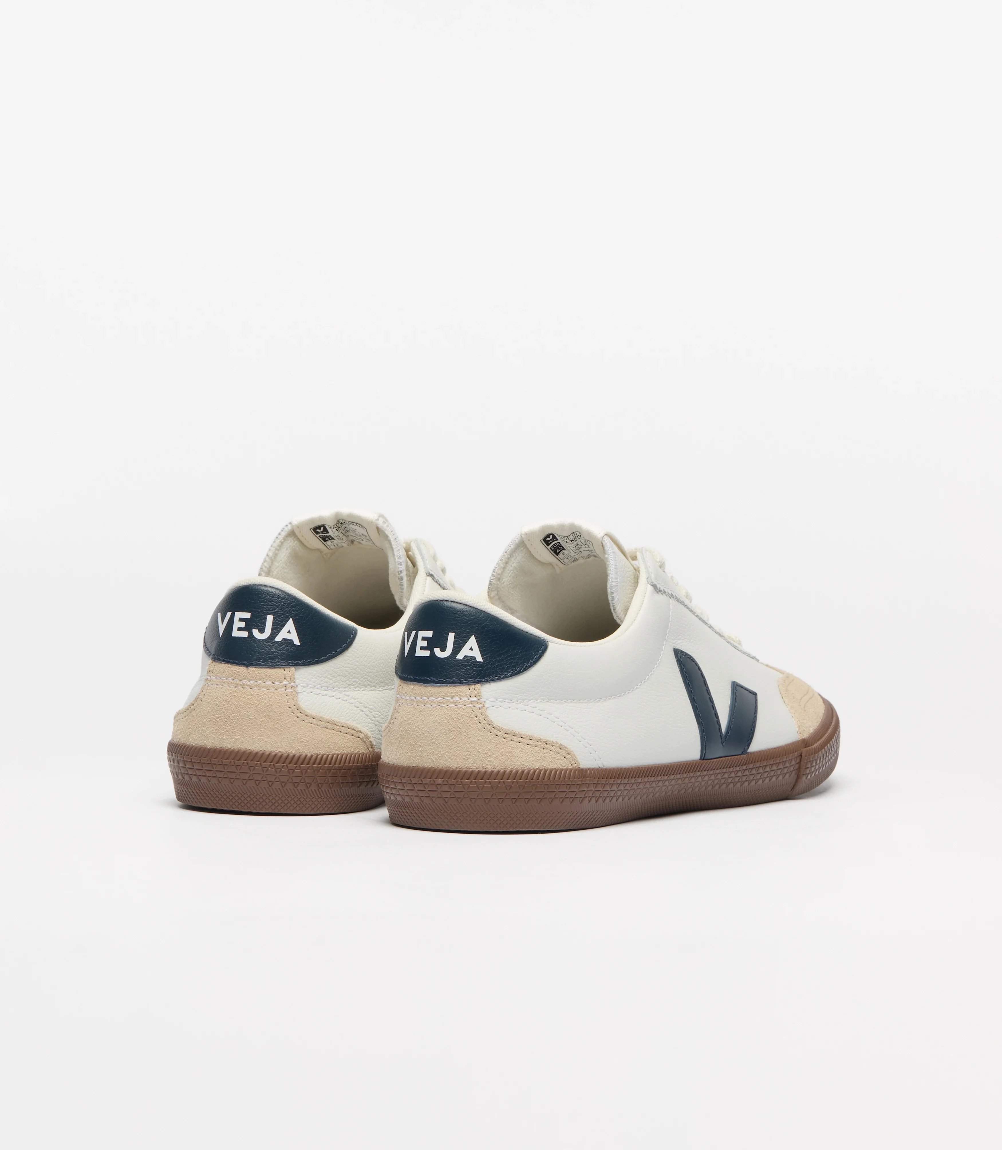 Veja "Volley O.T. Leather" Womens - White Nautico Bark - Image 3